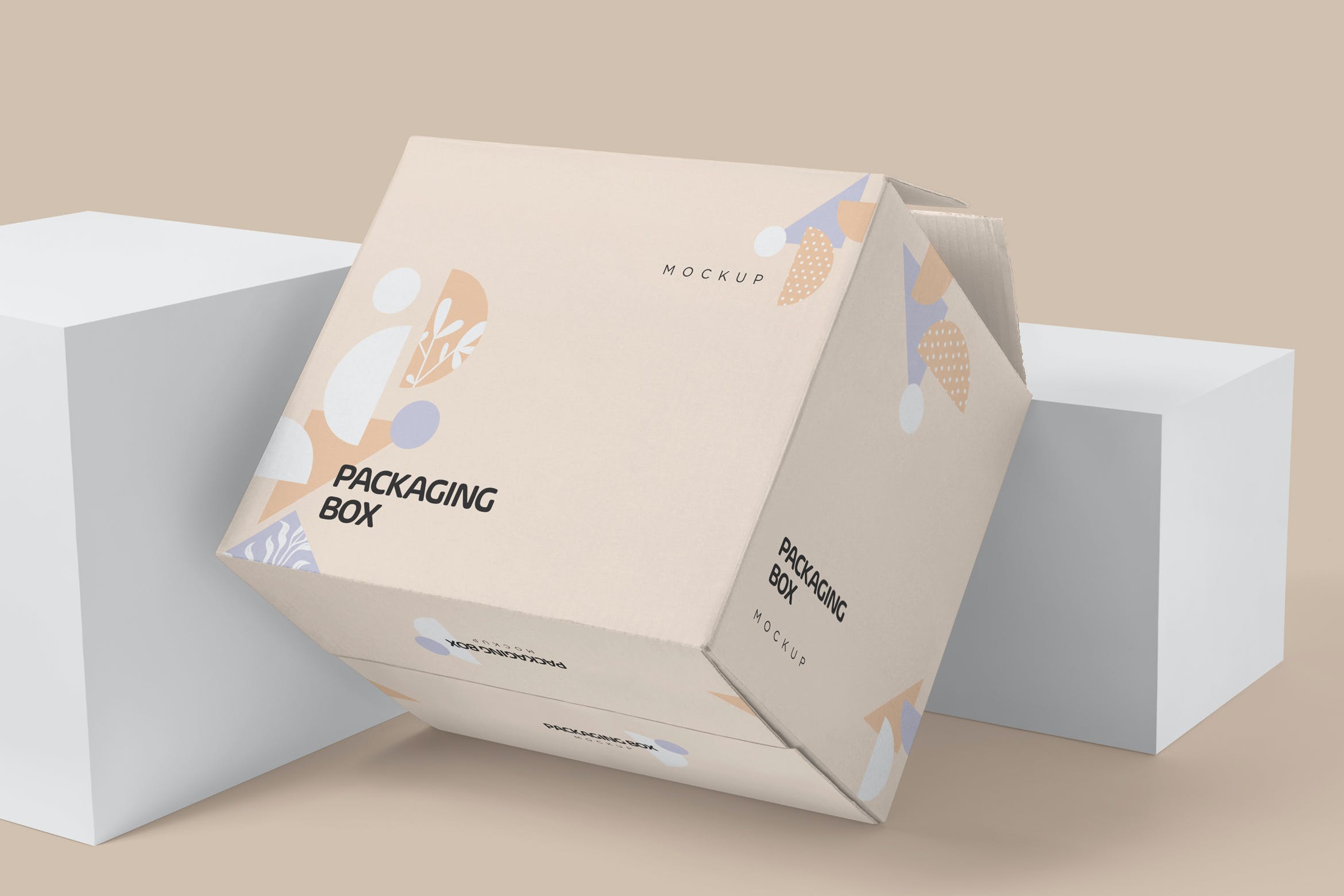 7款快递产品包装纸盒设计展示样机7packagingboxmockups