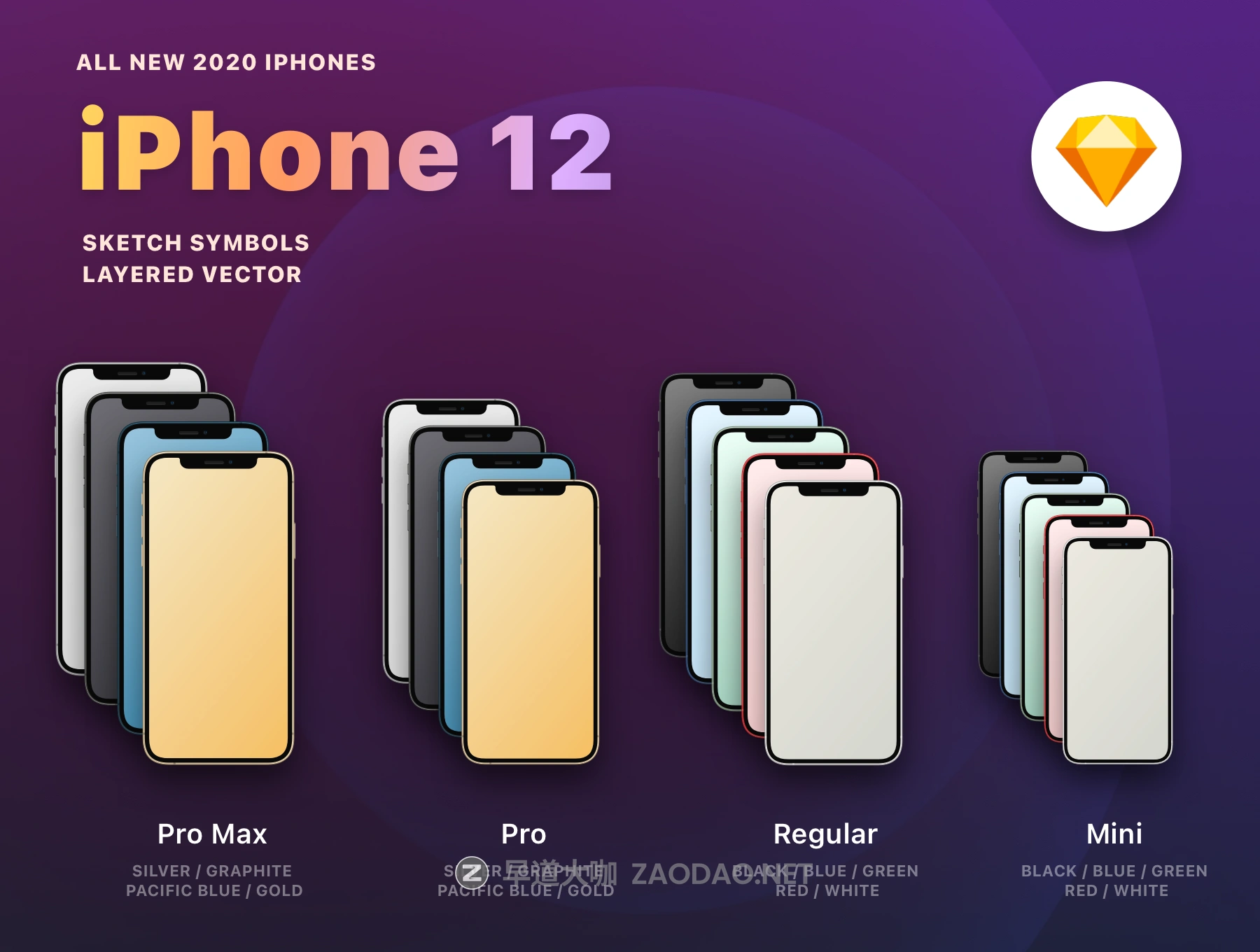 2020年新款苹果手机iPhone 12屏幕演示样机模板素材 New iPhone 12插图 2020年新款苹果手机iPhone 12屏幕演示样机模板素材 New iPhone 12插图