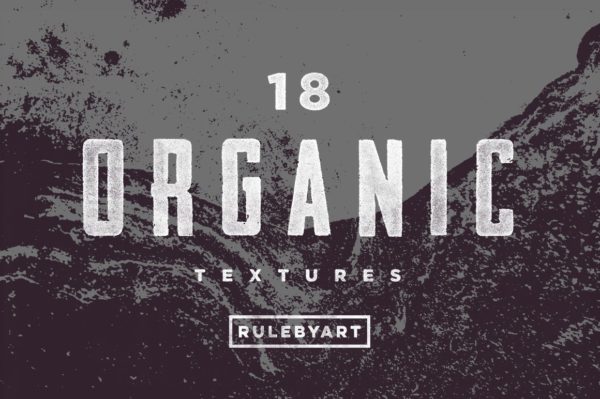 18款粗糙有机木纹矢量纹理设计素材 Rulebyart – Organic Vector Textures