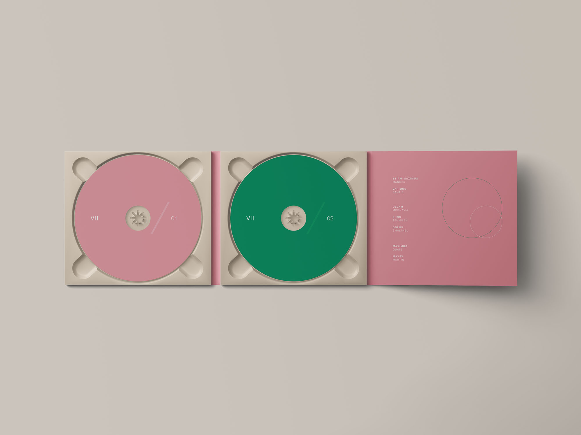 8款折叠式cd光盘包装盒设计展示贴图样机 digipack cd mockup