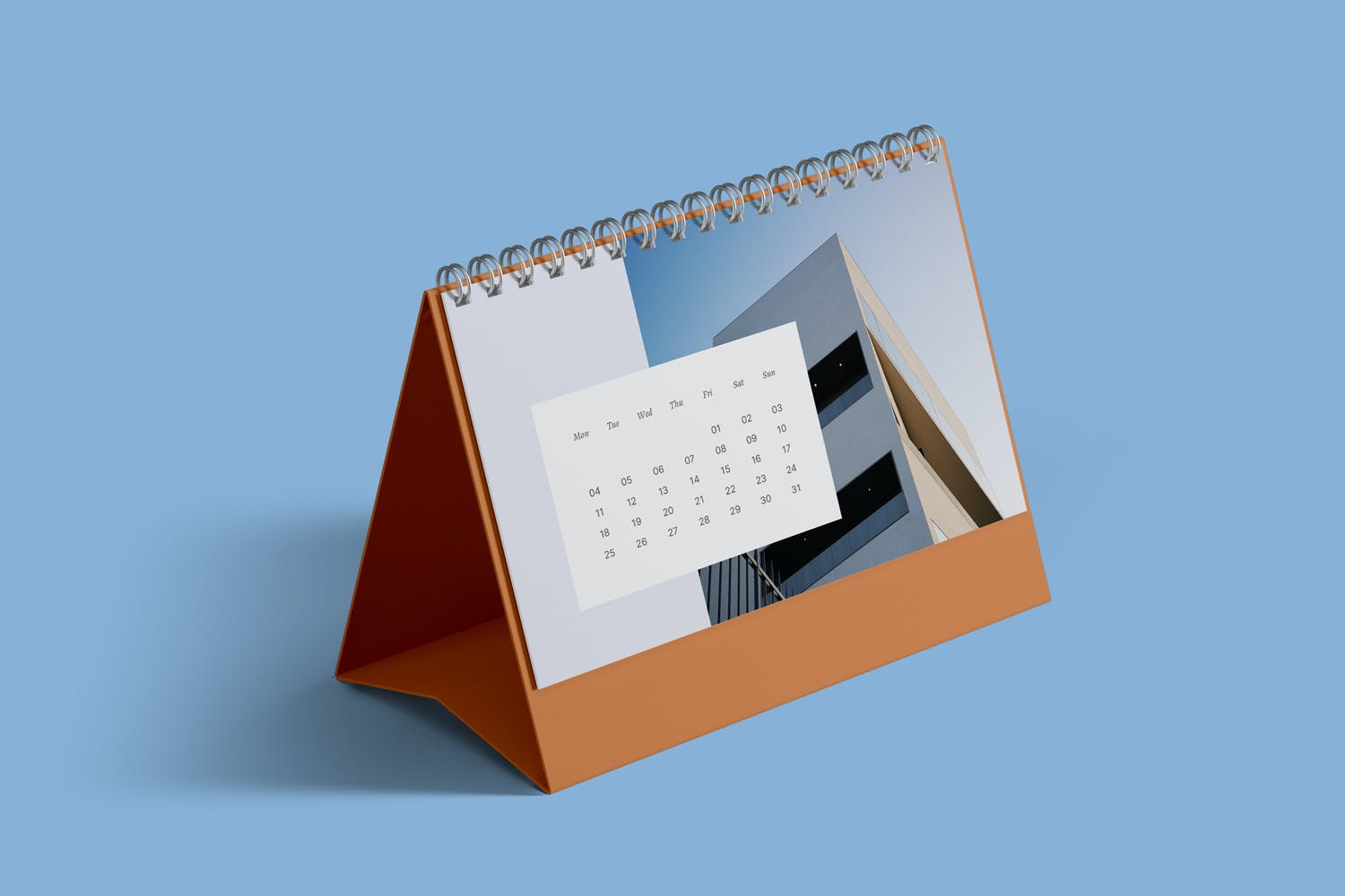 横版日历台历设计展示样机模板deskcalendarmockup