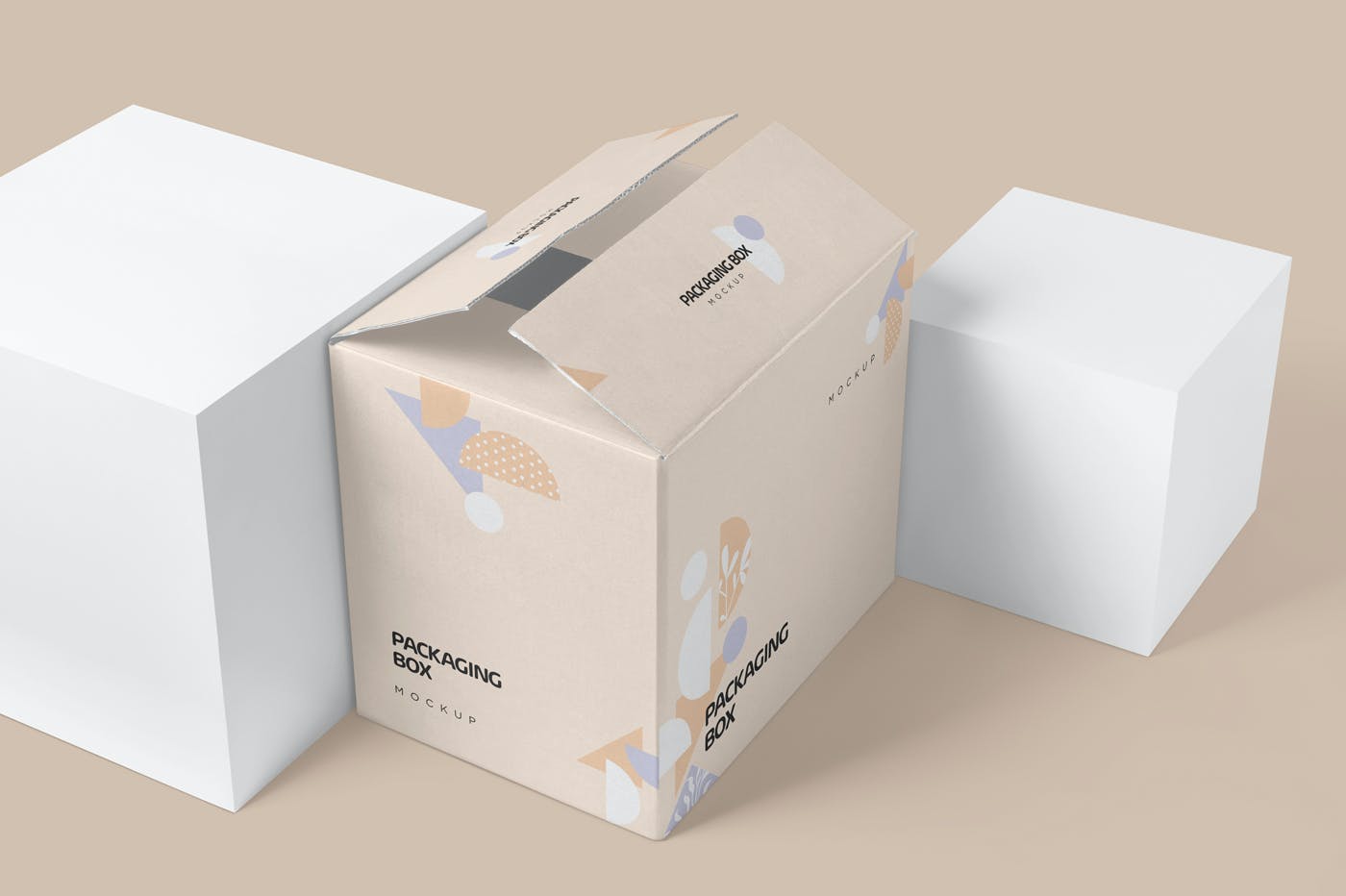 7款快遞產品包裝紙盒設計展示樣機7packagingboxmockups