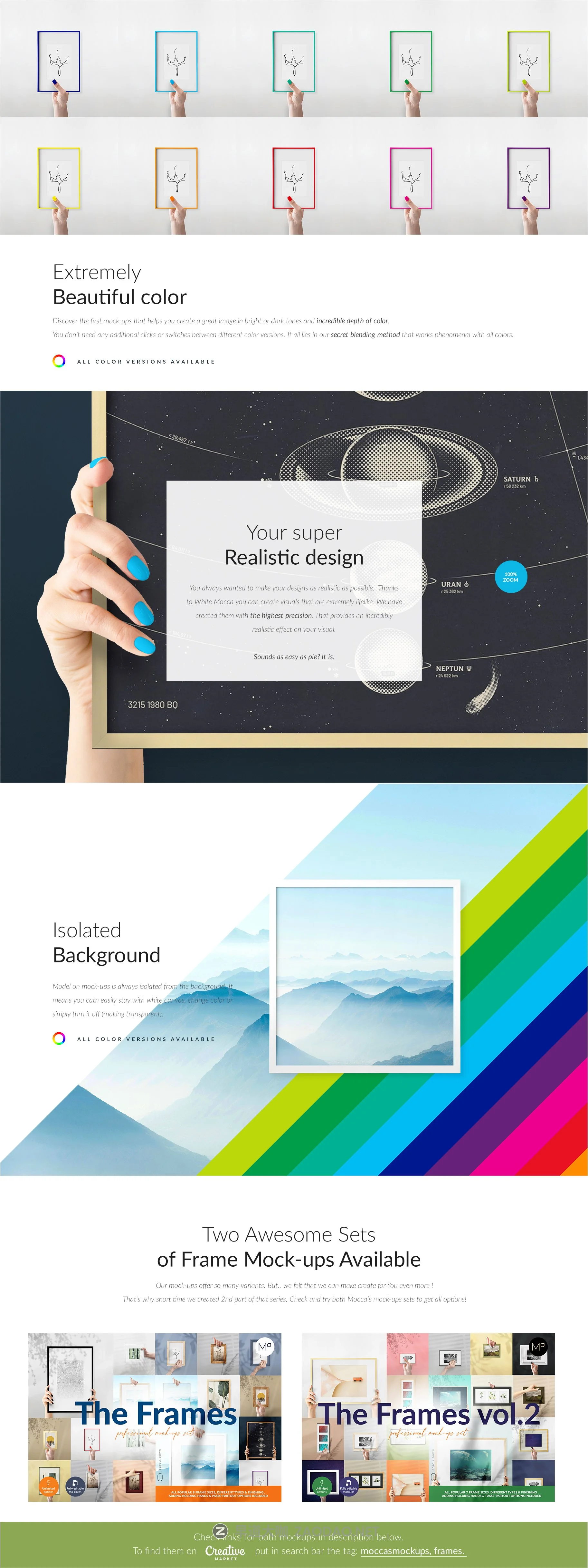 多规格艺术品海报相片展示相框样机合集 The Frames Mockups Set插图4 多规格艺术品海报相片展示相框样机合集 The Frames Mockups Set插图4