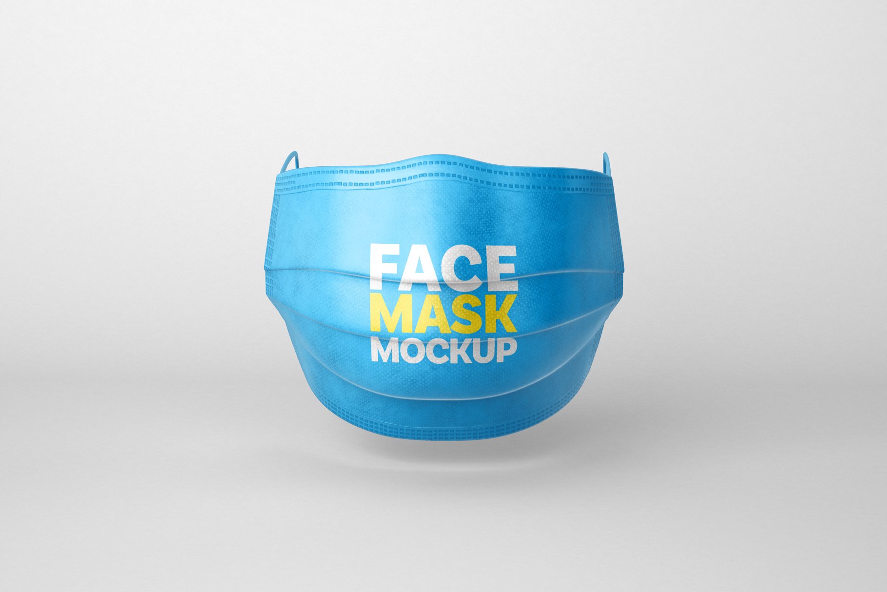 5款防护面罩口罩设计展示样机模板 face mask mockup set respirator