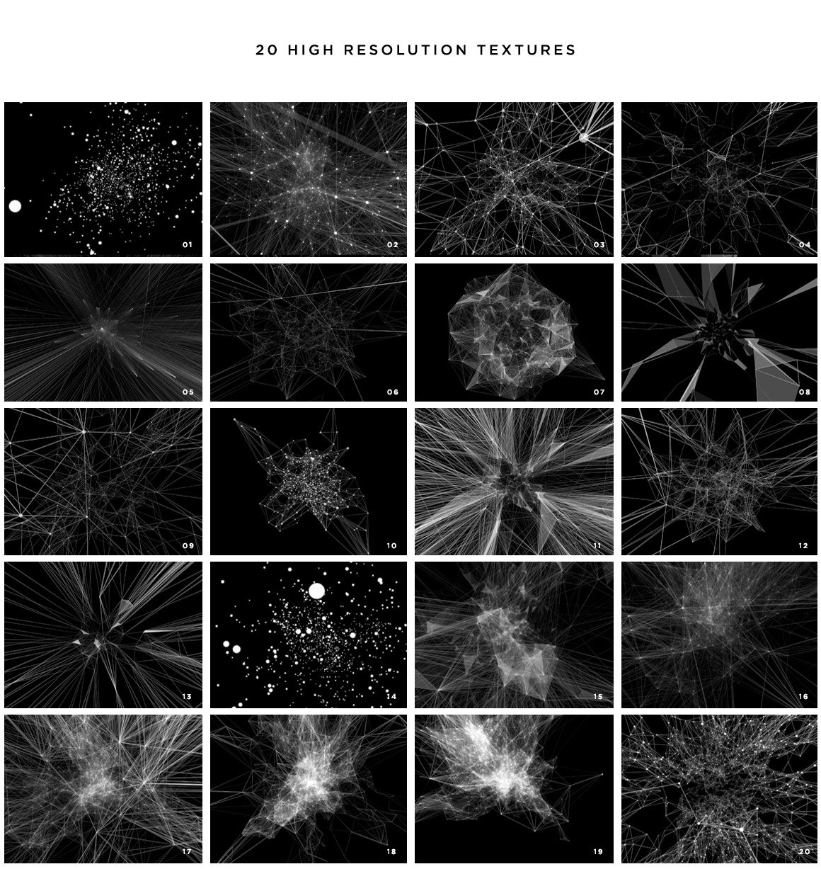 20款高清抽象突触天体宇宙云科技海报设计底纹图片素材 Synapse Textures Vol.1插图3