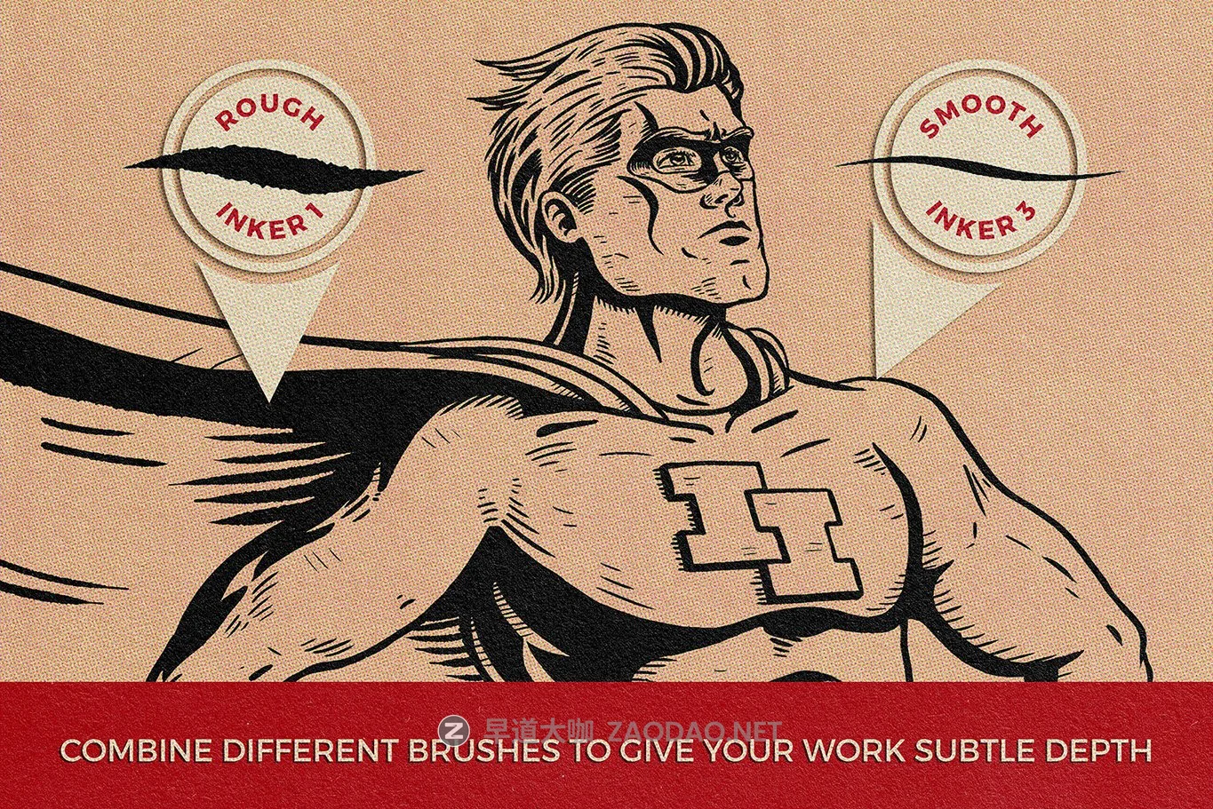 22款逼真颗粒线条墨水钢笔绘画画笔Affinity笔刷素材 The Invincible Inker For Affinity插图4 22款逼真颗粒线条墨水钢笔绘画画笔Affinity笔刷素材 The Invincible Inker For Affinity插图4