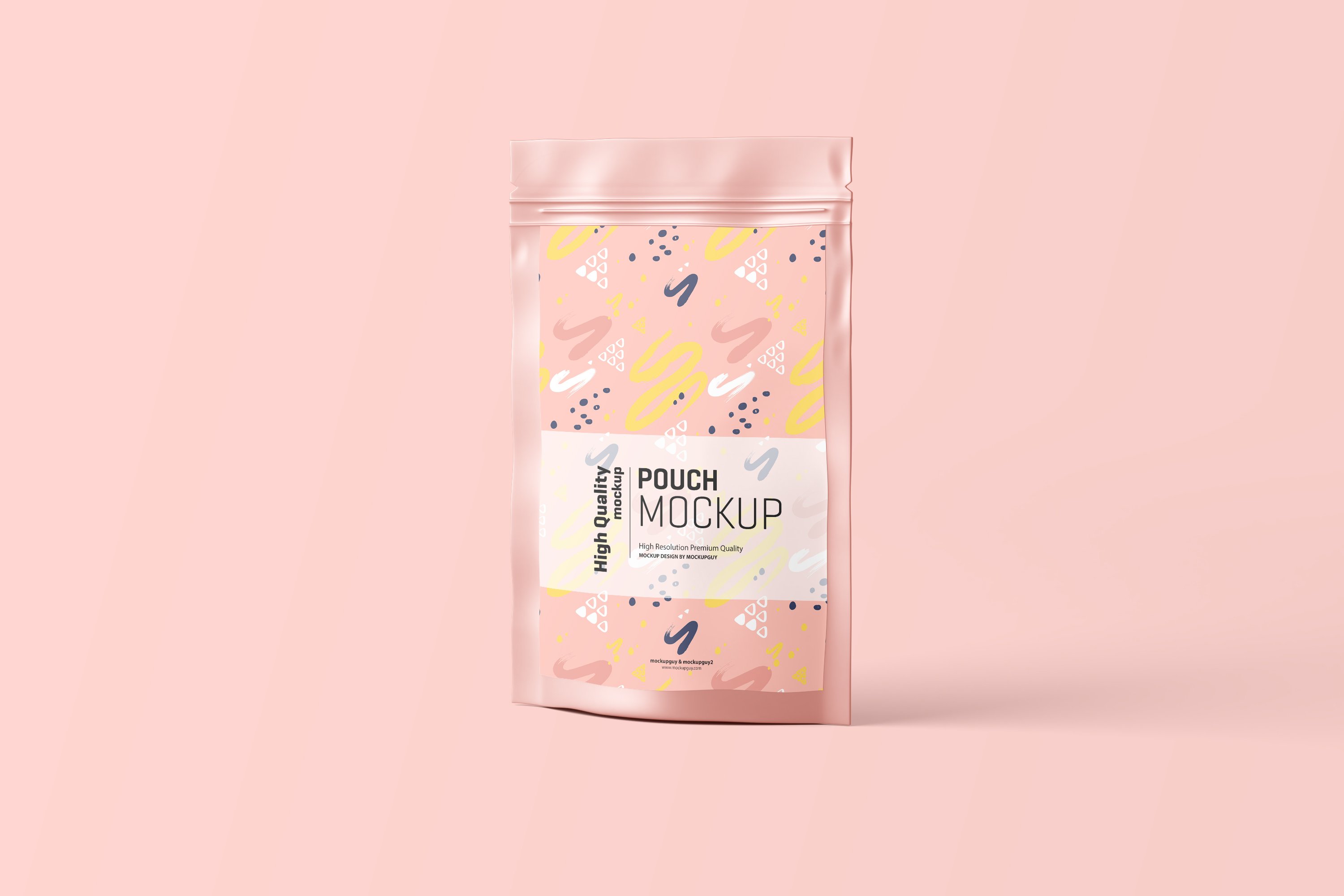 15款自立式食品小零食塑料自封袋设计贴图样机 stand up pouch mockup