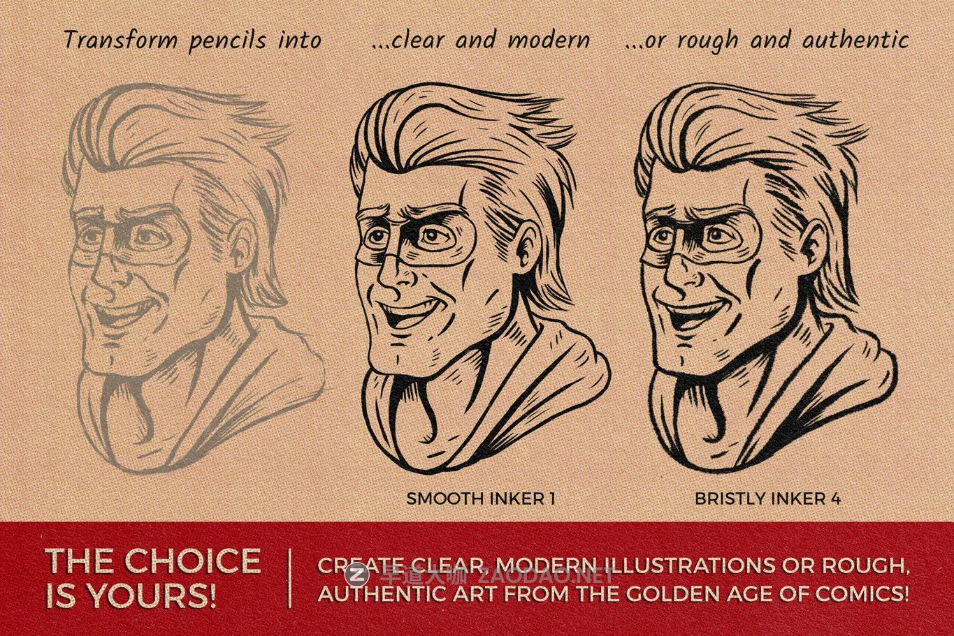 22款逼真颗粒线条墨水钢笔绘画画笔Affinity笔刷素材 The Invincible Inker For Affinity插图5 22款逼真颗粒线条墨水钢笔绘画画笔Affinity笔刷素材 The Invincible Inker For Affinity插图5