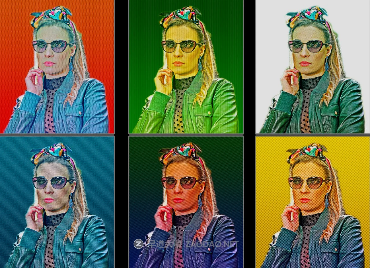 逼真半调效果照片后期处理PS动作模板 Halftone Portrait Photoshop Action插图1 逼真半调效果照片后期处理PS动作模板 Halftone Portrait Photoshop Action插图1