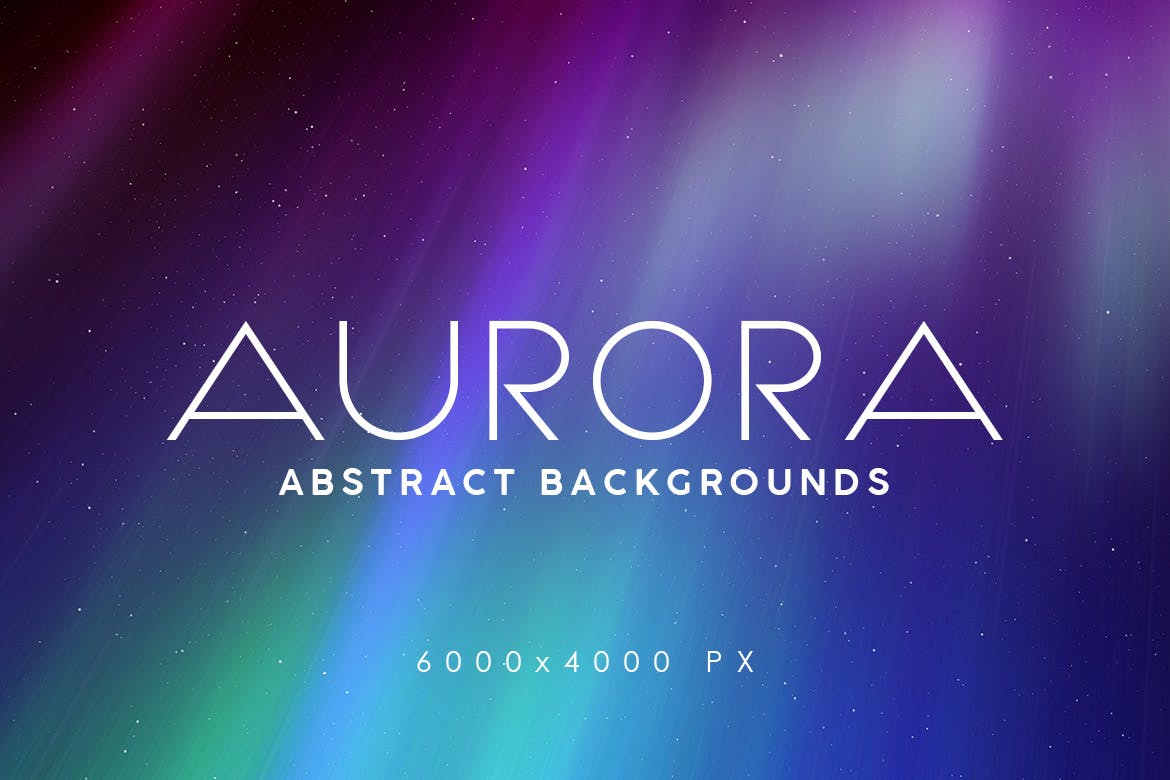 30款高清炫酷虹彩极光背景图片设计素材 30 aurora space backgrounds