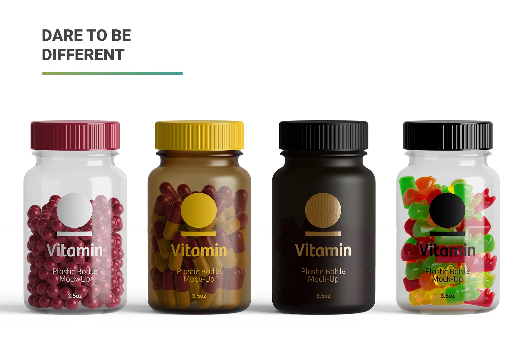 高分辨率药物胶囊维生素塑料包装瓶设计展示样机 Vitamins Bottle Mockup插图10 高分辨率药物胶囊维生素塑料包装瓶设计展示样机 Vitamins Bottle Mockup插图10