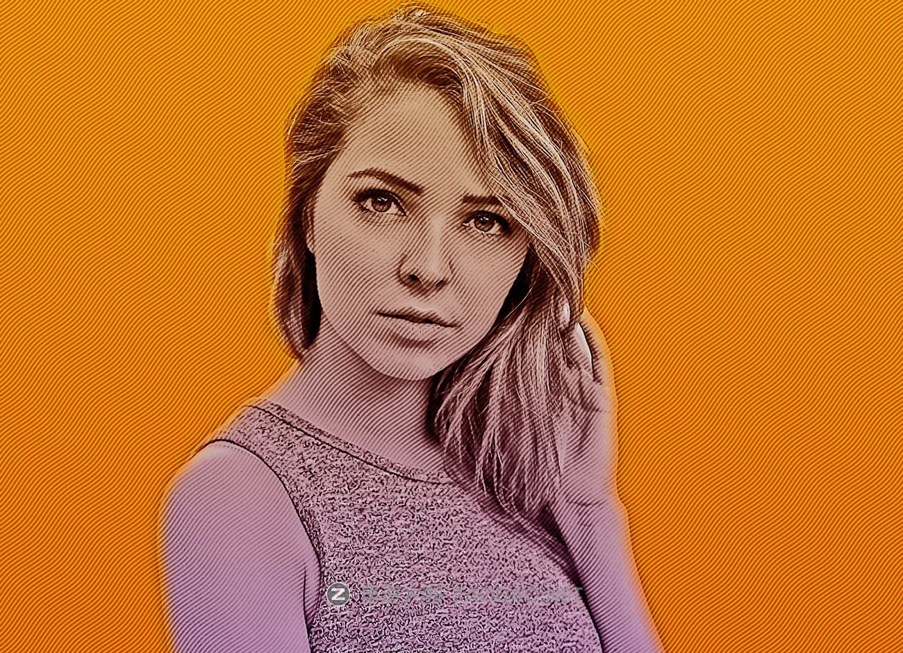 逼真半调效果照片后期处理PS动作模板 Halftone Portrait Photoshop Action插图10 逼真半调效果照片后期处理PS动作模板 Halftone Portrait Photoshop Action插图10