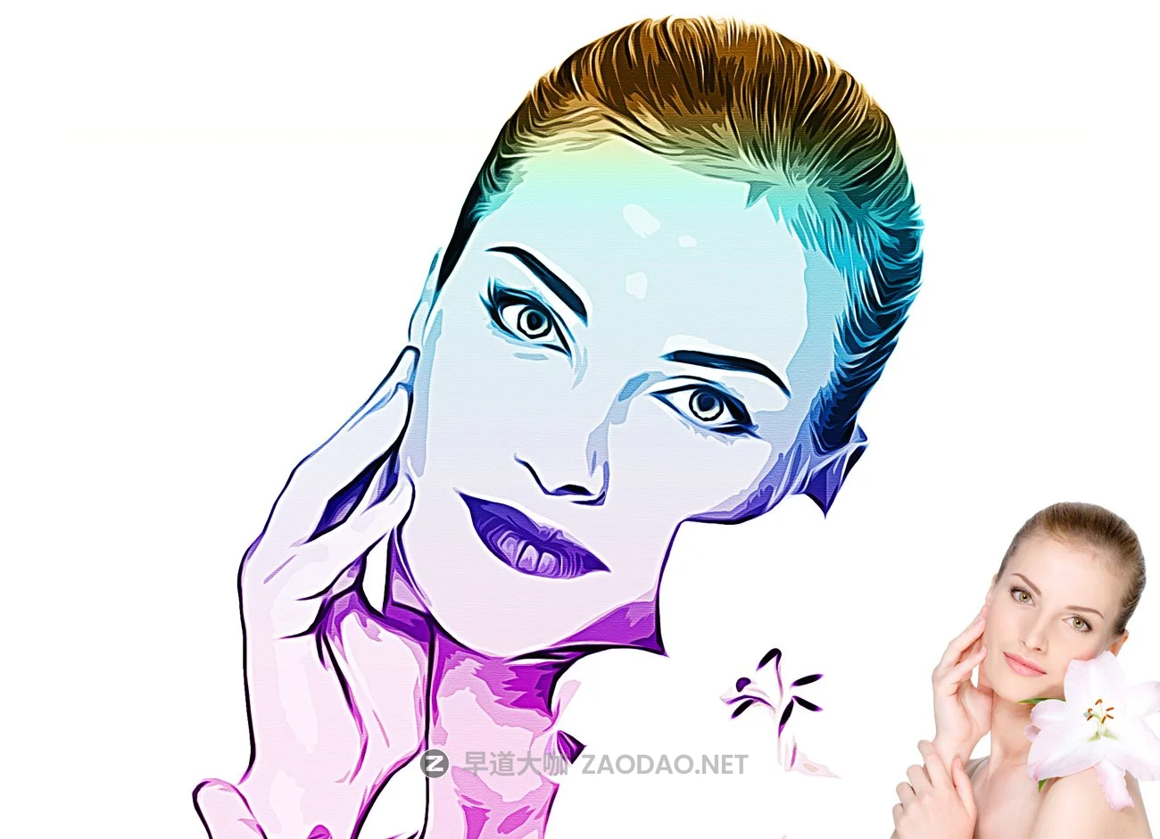 10种颜色油画效果人像后期处理特效PS动作模板 Vexel Art Portrait Photoshop Action插图11 10种颜色油画效果人像后期处理特效PS动作模板 Vexel Art Portrait Photoshop Action插图11