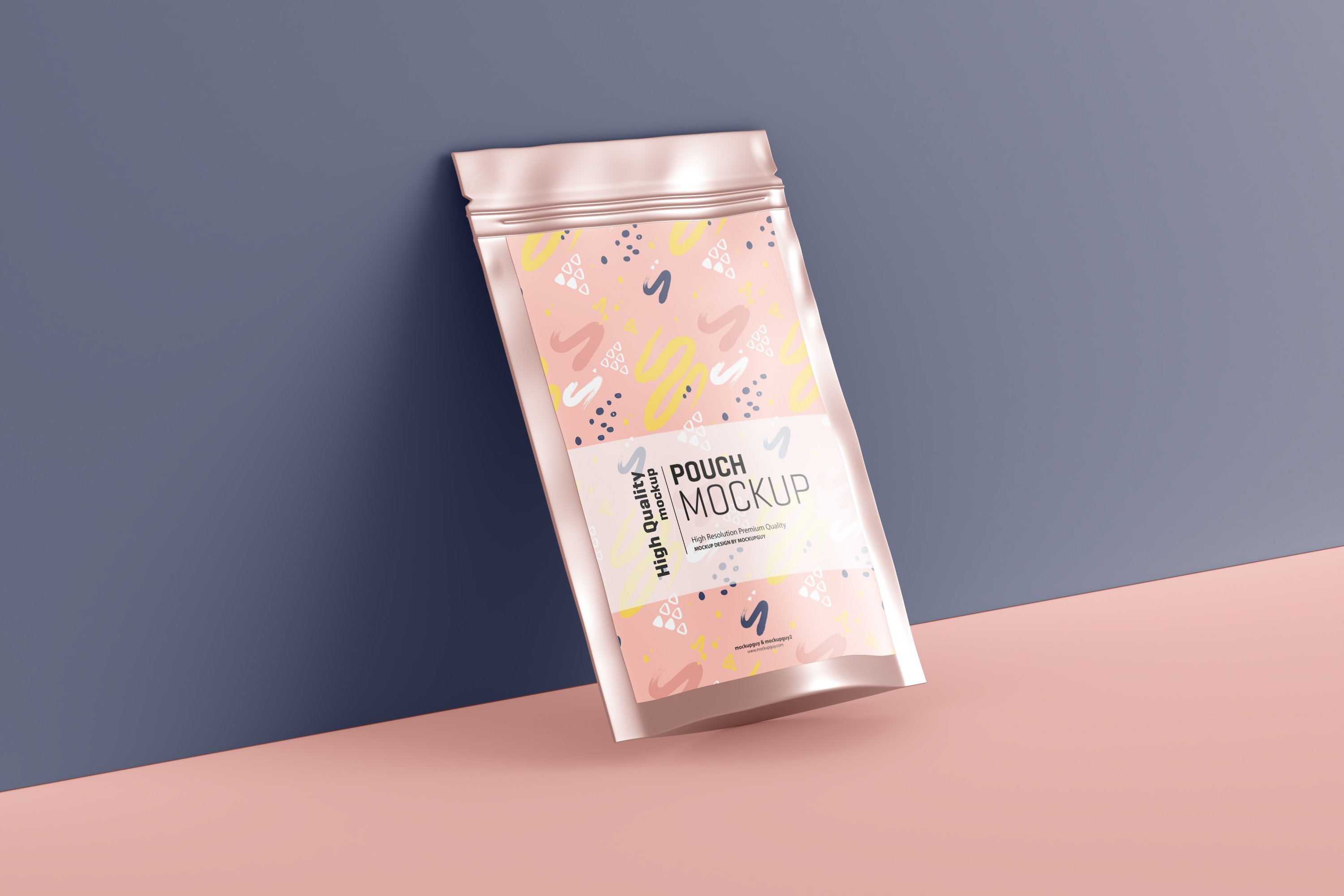 15款自立式食品小零食塑料自封袋设计贴图样机 stand up pouch mockup