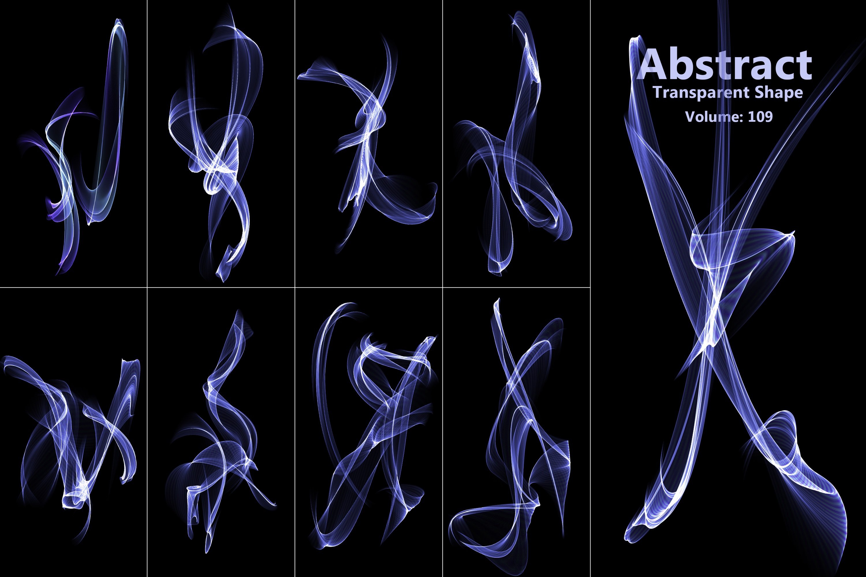 100款抽象多彩舞动烟雾ps笔刷png免抠图片设计素材abstractmotion