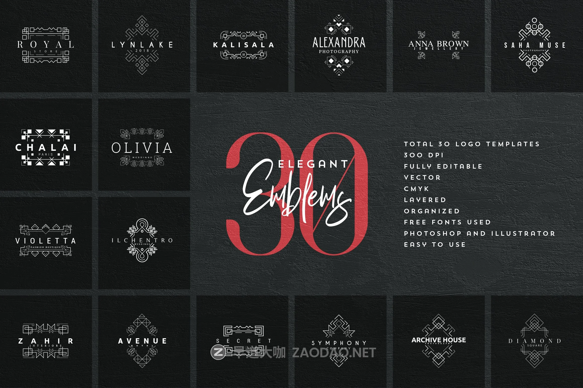 600+徽标标志LOGO设计矢量模板素材 Mega Bundle – 600 Logo Templates插图13 600+徽标标志LOGO设计矢量模板素材 Mega Bundle – 600 Logo Templates插图13