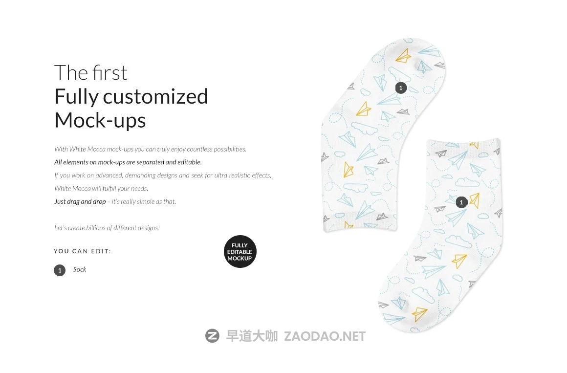 婴儿长装袜子印花图案设计展示贴图样机合集 Baby Crew Socks Mockups Set插图3 婴儿长装袜子印花图案设计展示贴图样机合集 Baby Crew Socks Mockups Set插图3