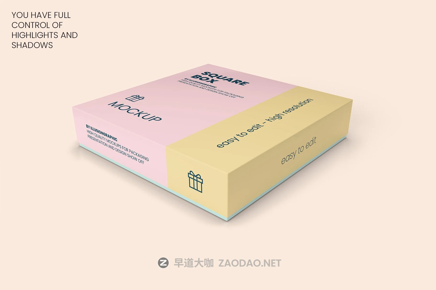 10个方形带盖产品包装纸盒设计贴图样机模板 Square Box with Lid Mockups 10 Views插图1 10个方形带盖产品包装纸盒设计贴图样机模板 Square Box with Lid Mockups 10 Views插图1