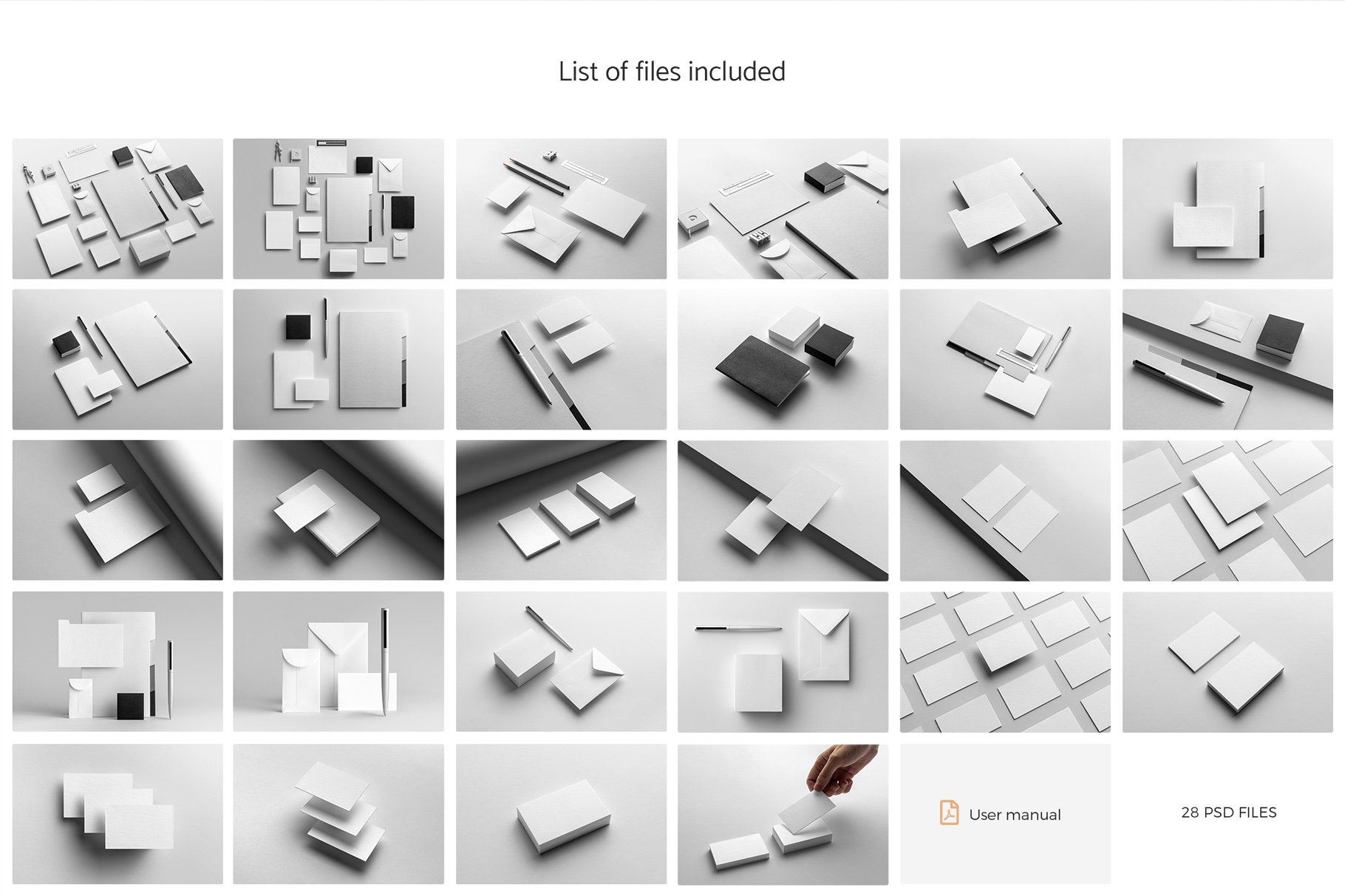 28款时尚品牌VI设计办公用品展示贴图样机模板 MNML – Branding Mockups插图20