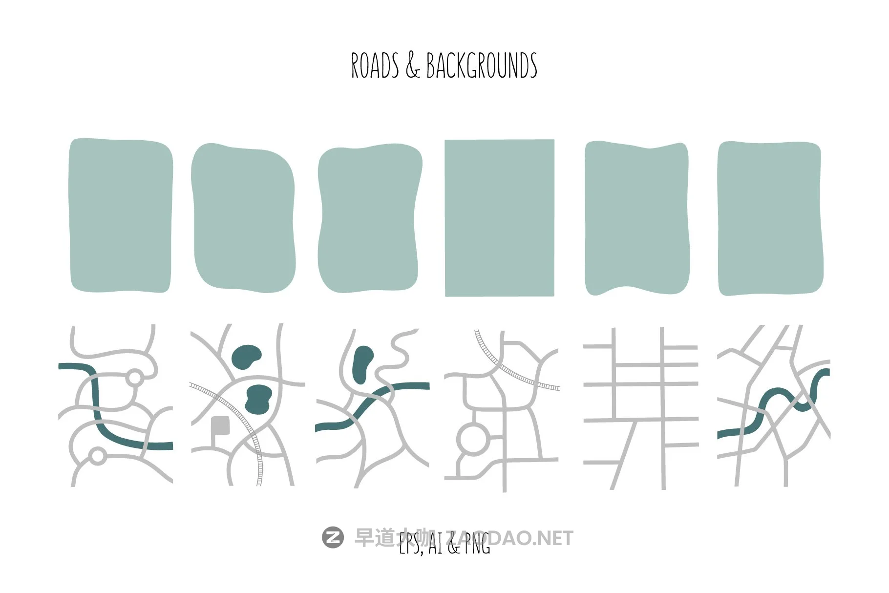 卡通儿童地图创作者服装印花图案设计矢量素材套装 Kids Map Creator Set插图2 卡通儿童地图创作者服装印花图案设计矢量素材套装 Kids Map Creator Set插图2