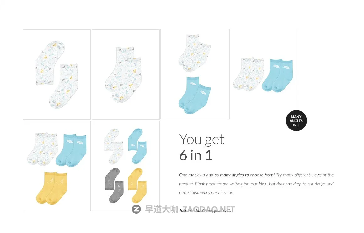 婴儿长装袜子印花图案设计展示贴图样机合集 Baby Crew Socks Mockups Set插图4 婴儿长装袜子印花图案设计展示贴图样机合集 Baby Crew Socks Mockups Set插图4