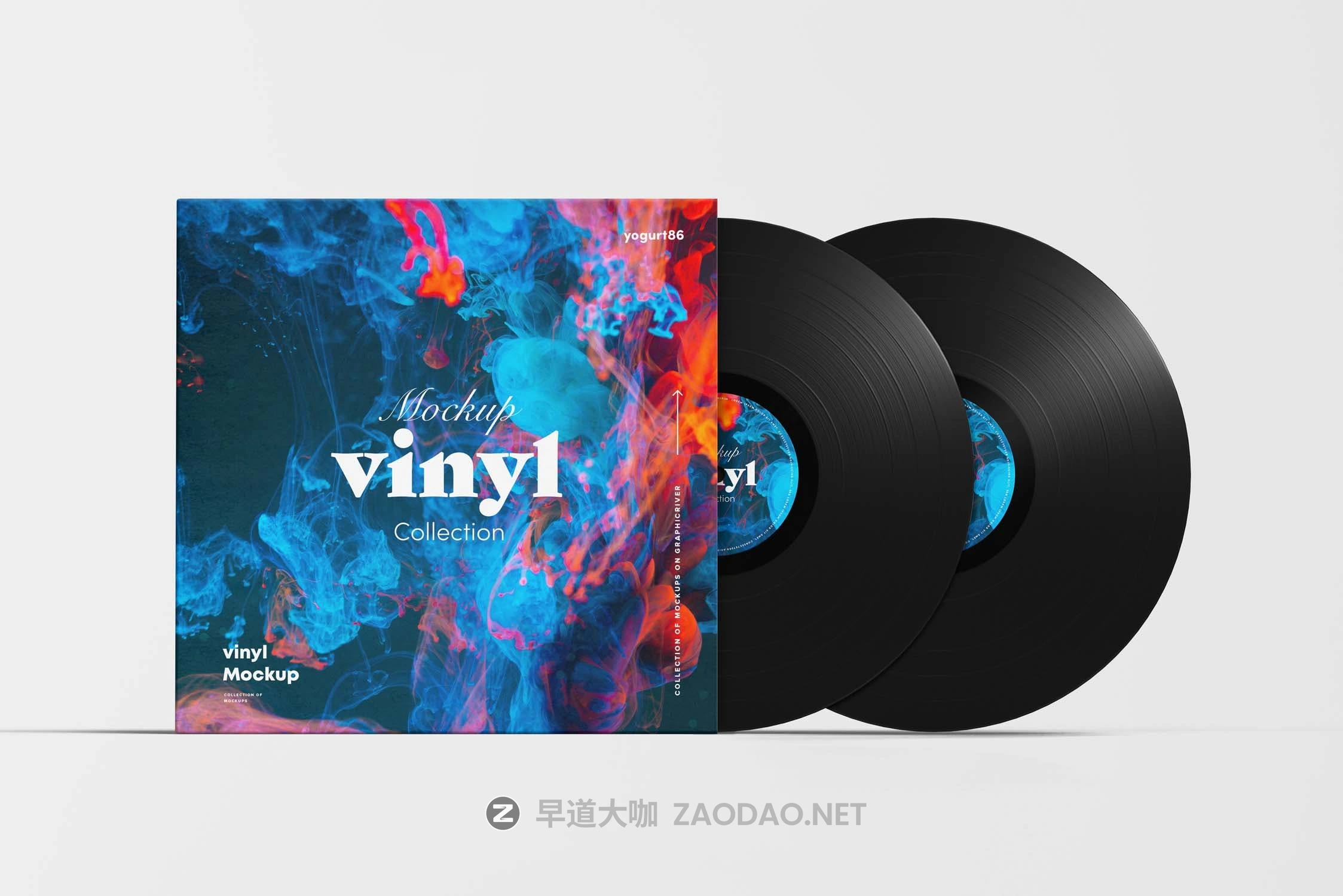 8款逼真黑胶唱片包装纸袋设计展示贴图样机PSD模板 Vinyl Mockup 4插图2 8款逼真黑胶唱片包装纸袋设计展示贴图样机PSD模板 Vinyl Mockup 4插图2