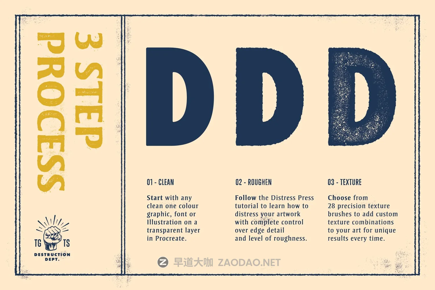 27款复古粗砂颗粒燥点绘画画笔Procreate笔刷素材 Distressing Press For Procreate插图2 27款复古粗砂颗粒燥点绘画画笔Procreate笔刷素材 Distressing Press For Procreate插图2