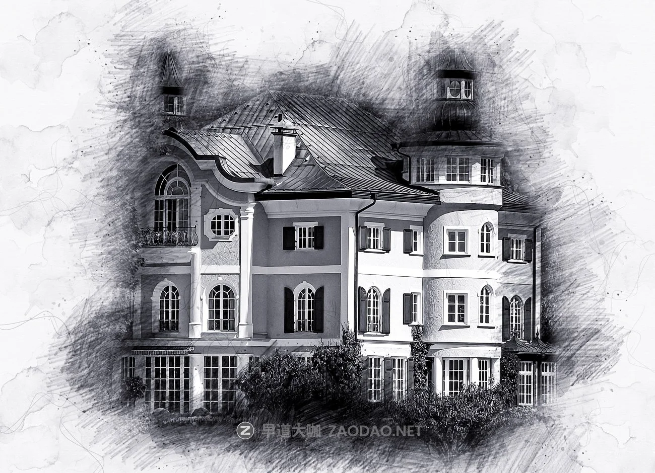 绘画素描效果照片后期处理特效PS动作模板 Painting Sketch Photoshop Action插图4 绘画素描效果照片后期处理特效PS动作模板 Painting Sketch Photoshop Action插图4