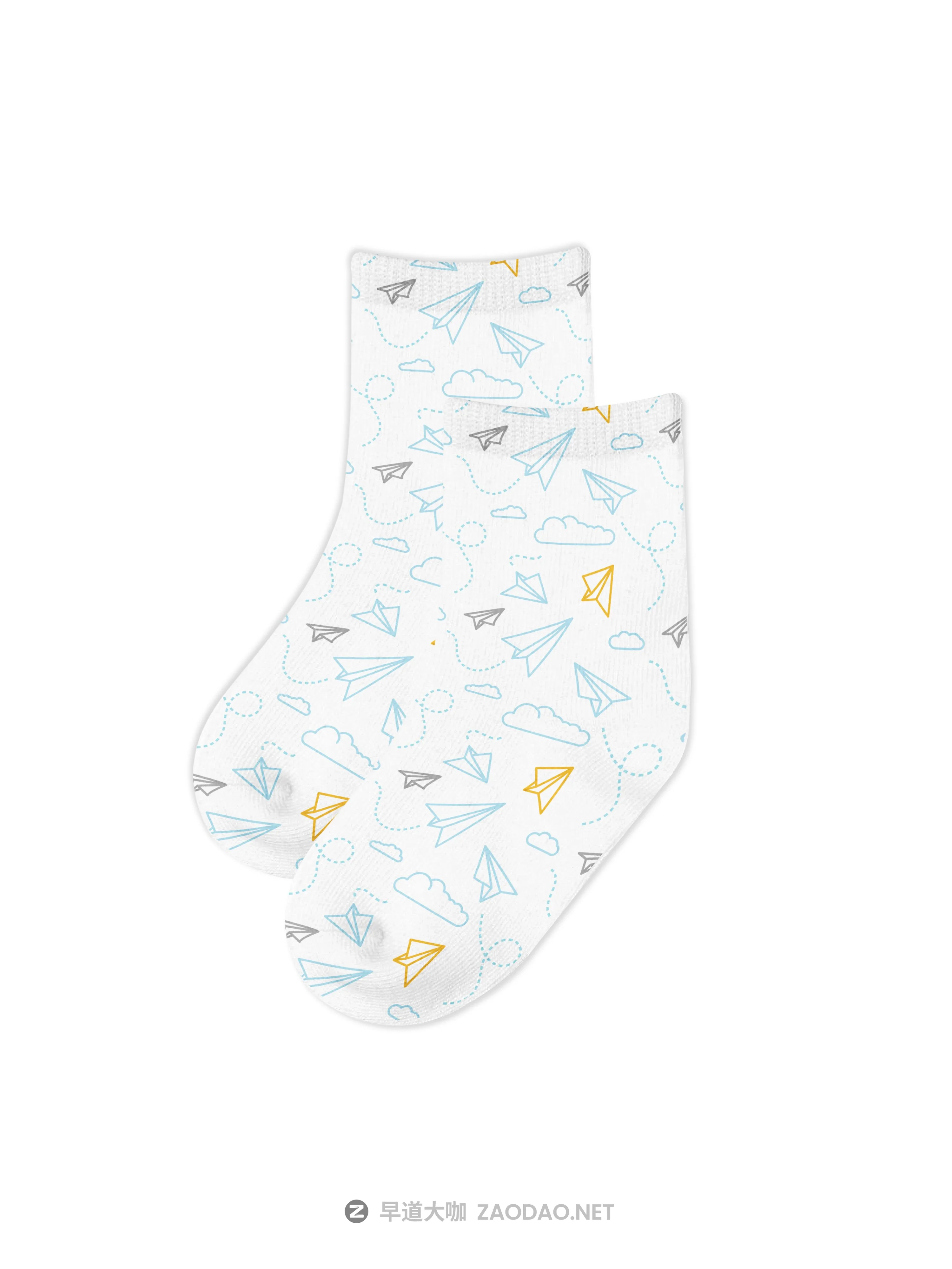 婴儿长装袜子印花图案设计展示贴图样机合集 Baby Crew Socks Mockups Set插图6 婴儿长装袜子印花图案设计展示贴图样机合集 Baby Crew Socks Mockups Set插图6