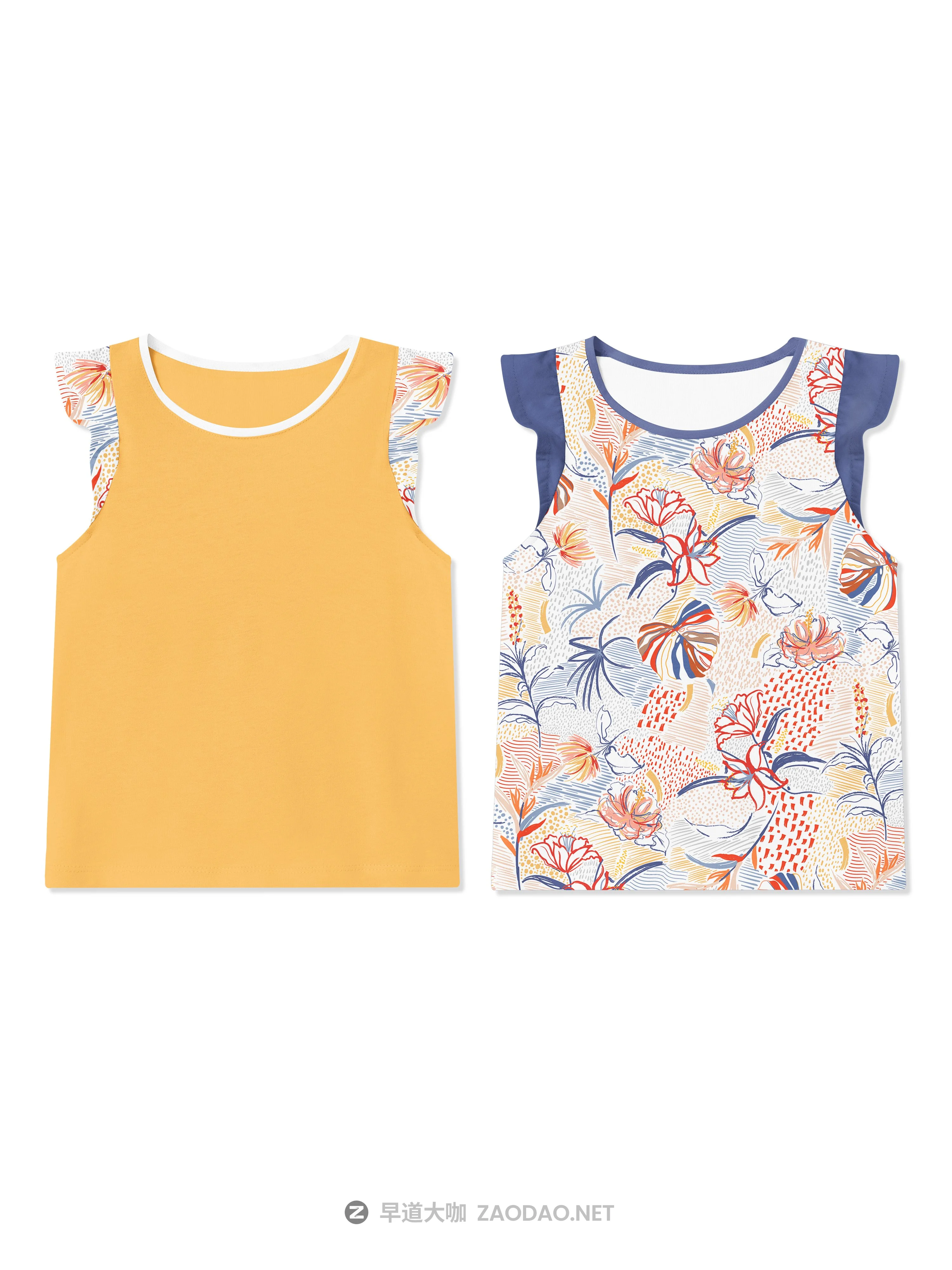 荷叶边女婴吊带背心印花图案设计展示贴图样机 Baby T-shirt With Flounces Mockups插图7 荷叶边女婴吊带背心印花图案设计展示贴图样机 Baby T-shirt With Flounces Mockups插图7