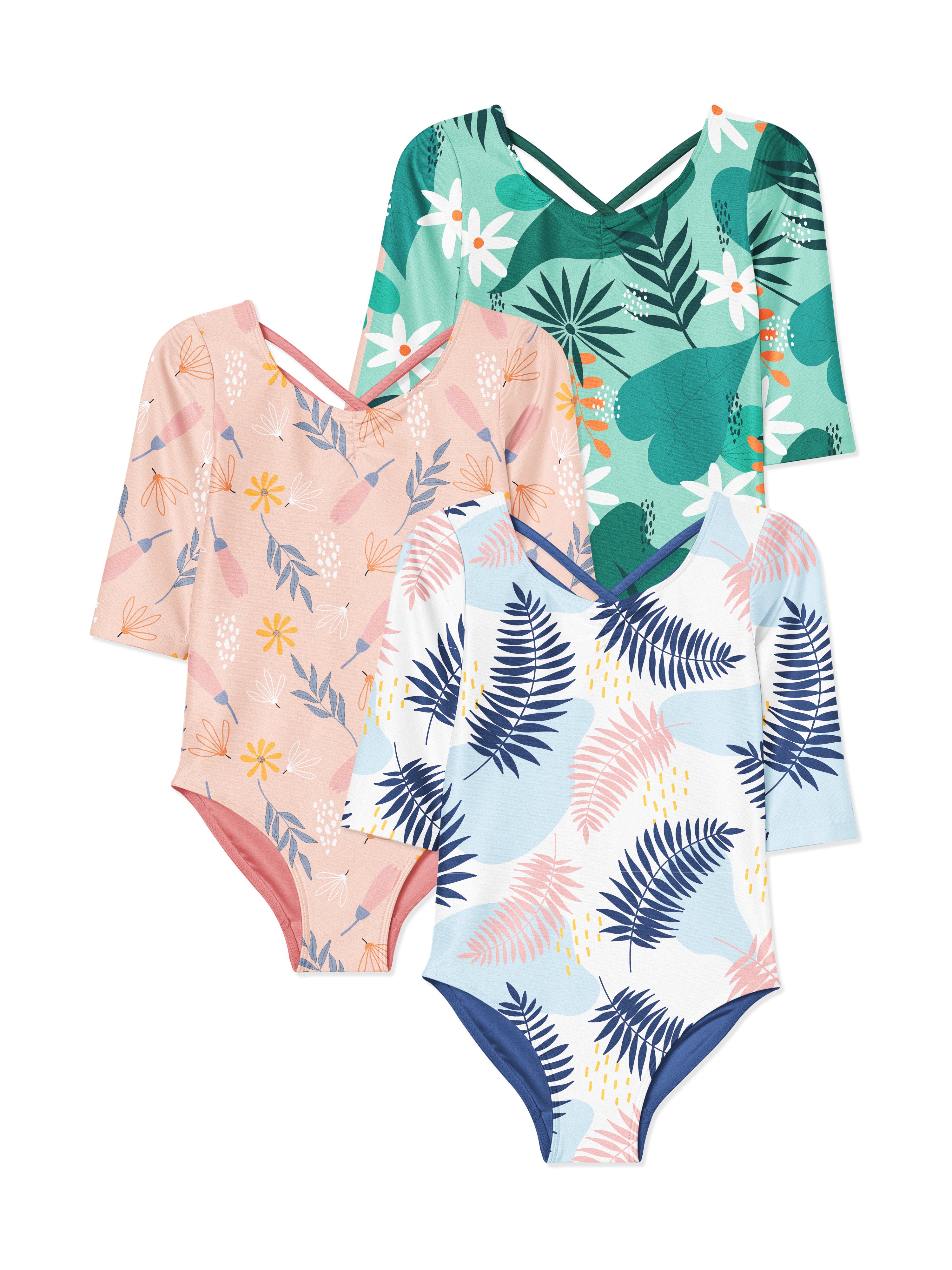 女婴连衣裙印花图案设计展示样机合集 Baby Girl Body Mockups Set插图9