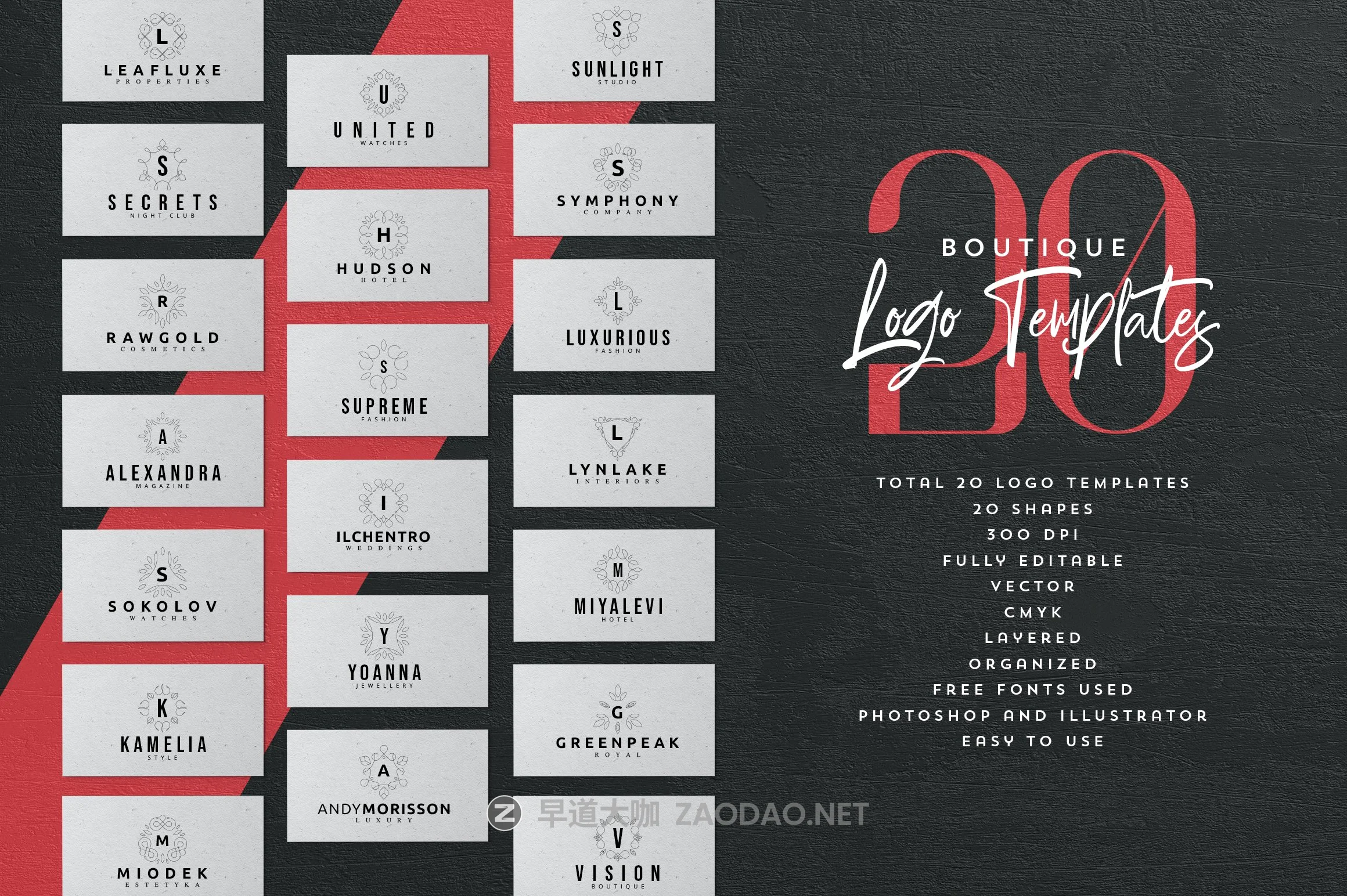 600+徽标标志LOGO设计矢量模板素材 Mega Bundle – 600 Logo Templates插图4 600+徽标标志LOGO设计矢量模板素材 Mega Bundle – 600 Logo Templates插图4