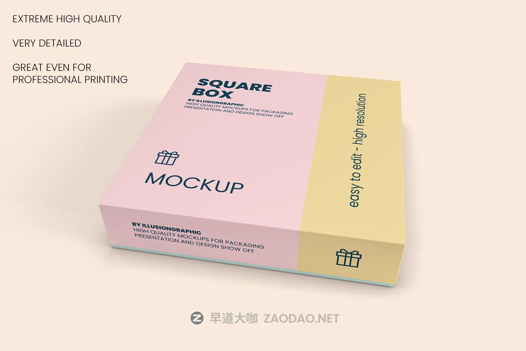 10个方形带盖产品包装纸盒设计贴图样机模板 Square Box with Lid Mockups 10 Views插图4 10个方形带盖产品包装纸盒设计贴图样机模板 Square Box with Lid Mockups 10 Views插图4