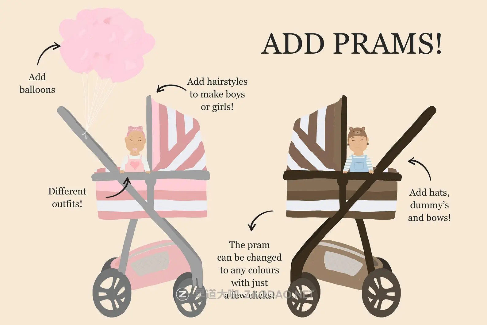 时尚创意家庭人物手绘剪贴画PS设计素材 Family Creator People Portrait插图5 时尚创意家庭人物手绘剪贴画PS设计素材 Family Creator People Portrait插图5