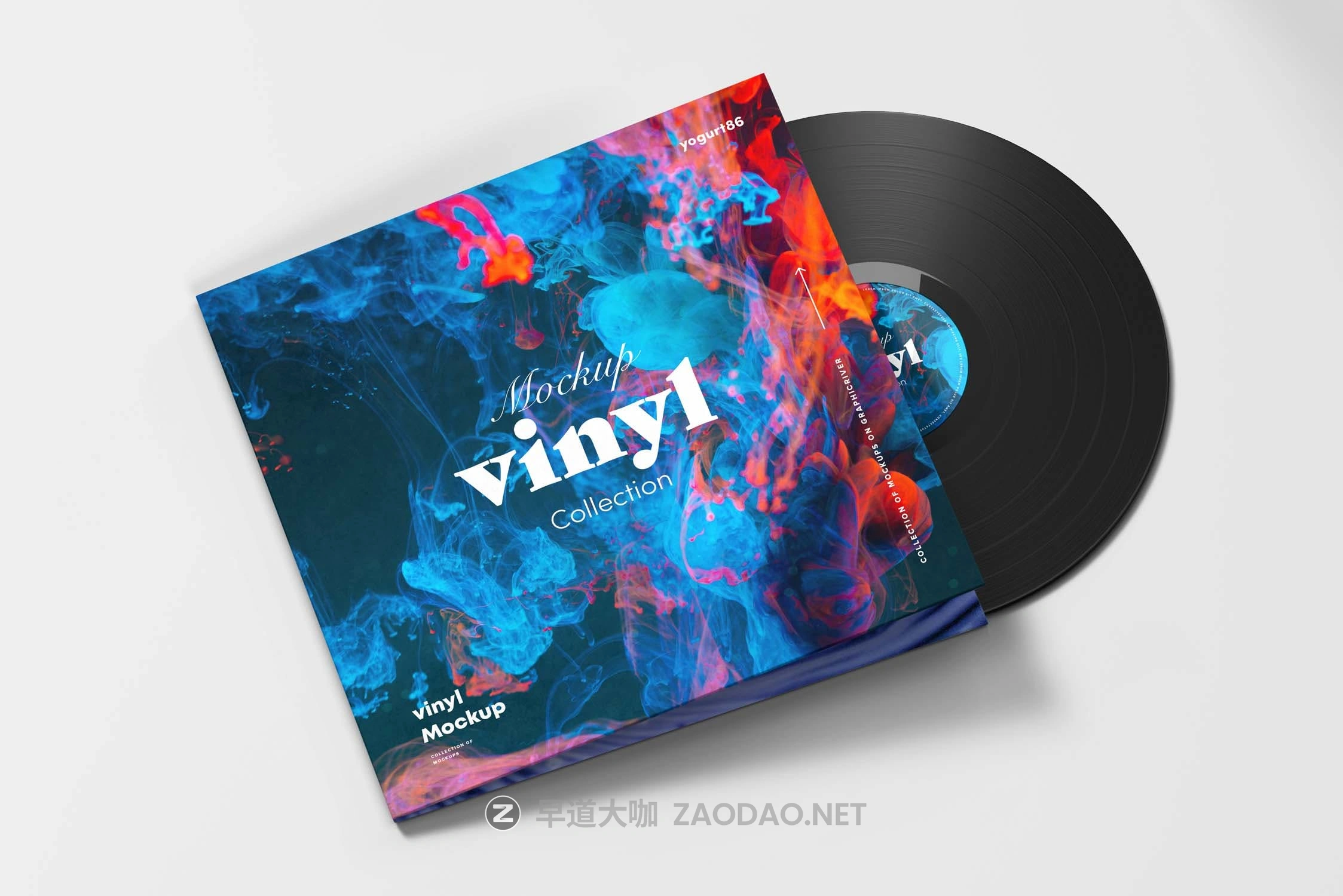 8款逼真黑胶唱片包装纸袋设计展示贴图样机PSD模板 Vinyl Mockup 4插图4 8款逼真黑胶唱片包装纸袋设计展示贴图样机PSD模板 Vinyl Mockup 4插图4