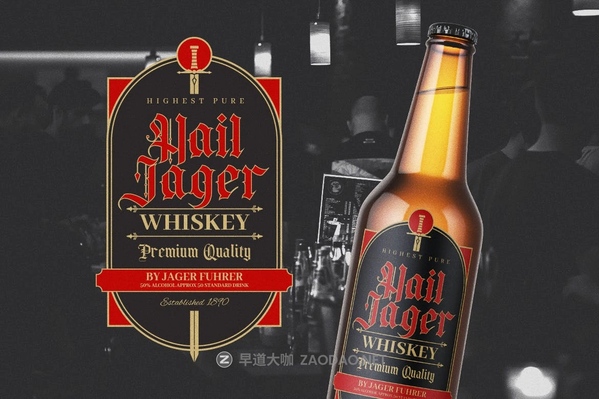 复古哥特式海报标题Logo文字英文字体设计素材 Malcolm Naville – Vintage Gothic Blackletter插图6 复古哥特式海报标题Logo文字英文字体设计素材 Malcolm Naville – Vintage Gothic Blackletter插图6