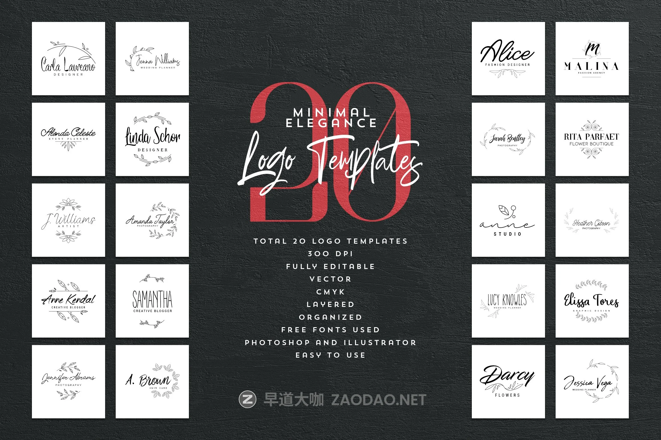 600+徽标标志LOGO设计矢量模板素材 Mega Bundle – 600 Logo Templates插图6 600+徽标标志LOGO设计矢量模板素材 Mega Bundle – 600 Logo Templates插图6