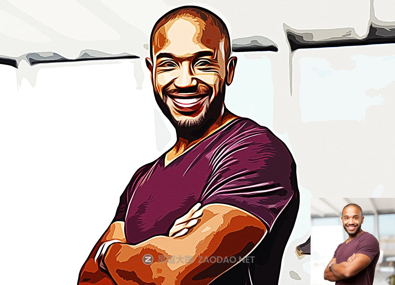 10种颜色油画效果人像后期处理特效PS动作模板 Vexel Art Portrait Photoshop Action插图6 10种颜色油画效果人像后期处理特效PS动作模板 Vexel Art Portrait Photoshop Action插图6