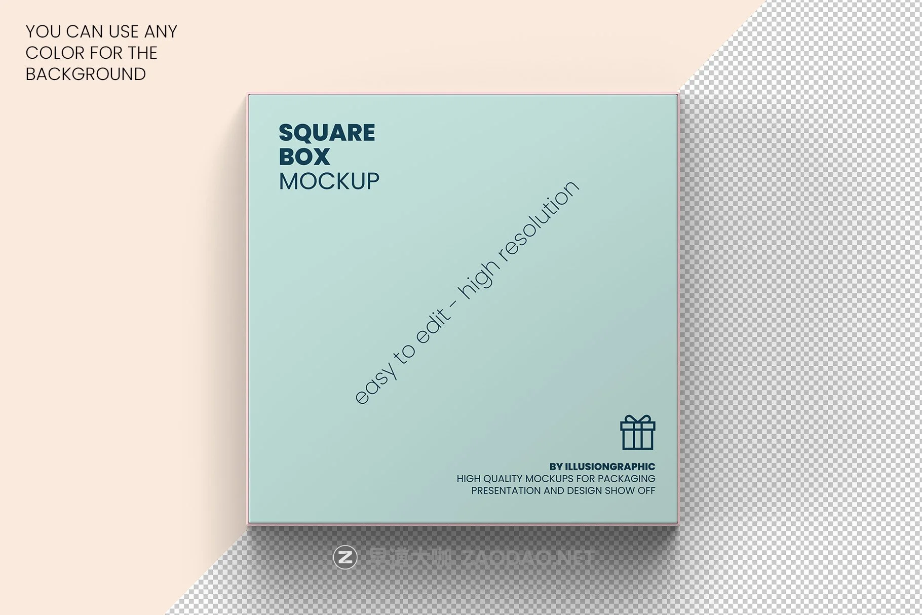 10个方形带盖产品包装纸盒设计贴图样机模板 Square Box with Lid Mockups 10 Views插图6 10个方形带盖产品包装纸盒设计贴图样机模板 Square Box with Lid Mockups 10 Views插图6