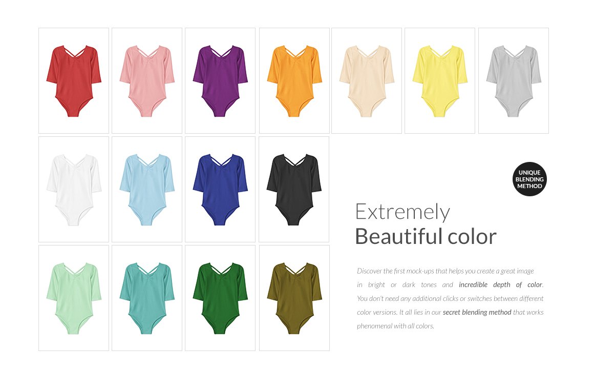 女婴连衣裙印花图案设计展示样机合集 Baby Girl Body Mockups Set插图12