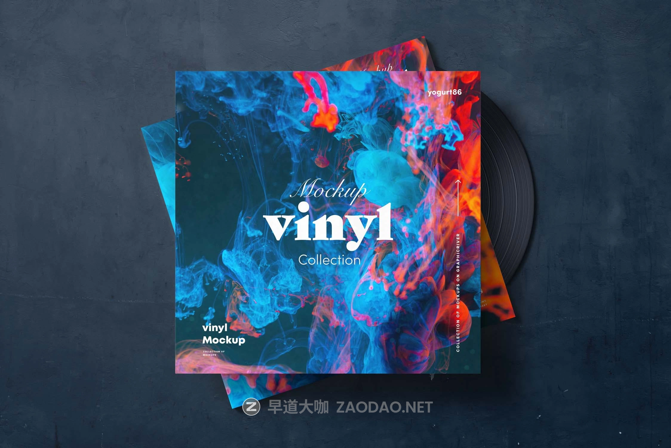 8款逼真黑胶唱片包装纸袋设计展示贴图样机PSD模板 Vinyl Mockup 4插图6 8款逼真黑胶唱片包装纸袋设计展示贴图样机PSD模板 Vinyl Mockup 4插图6