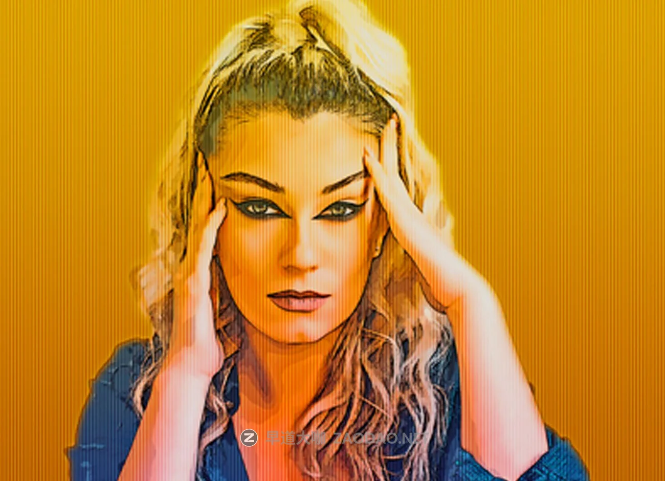 逼真半调效果照片后期处理PS动作模板 Halftone Portrait Photoshop Action插图7 逼真半调效果照片后期处理PS动作模板 Halftone Portrait Photoshop Action插图7