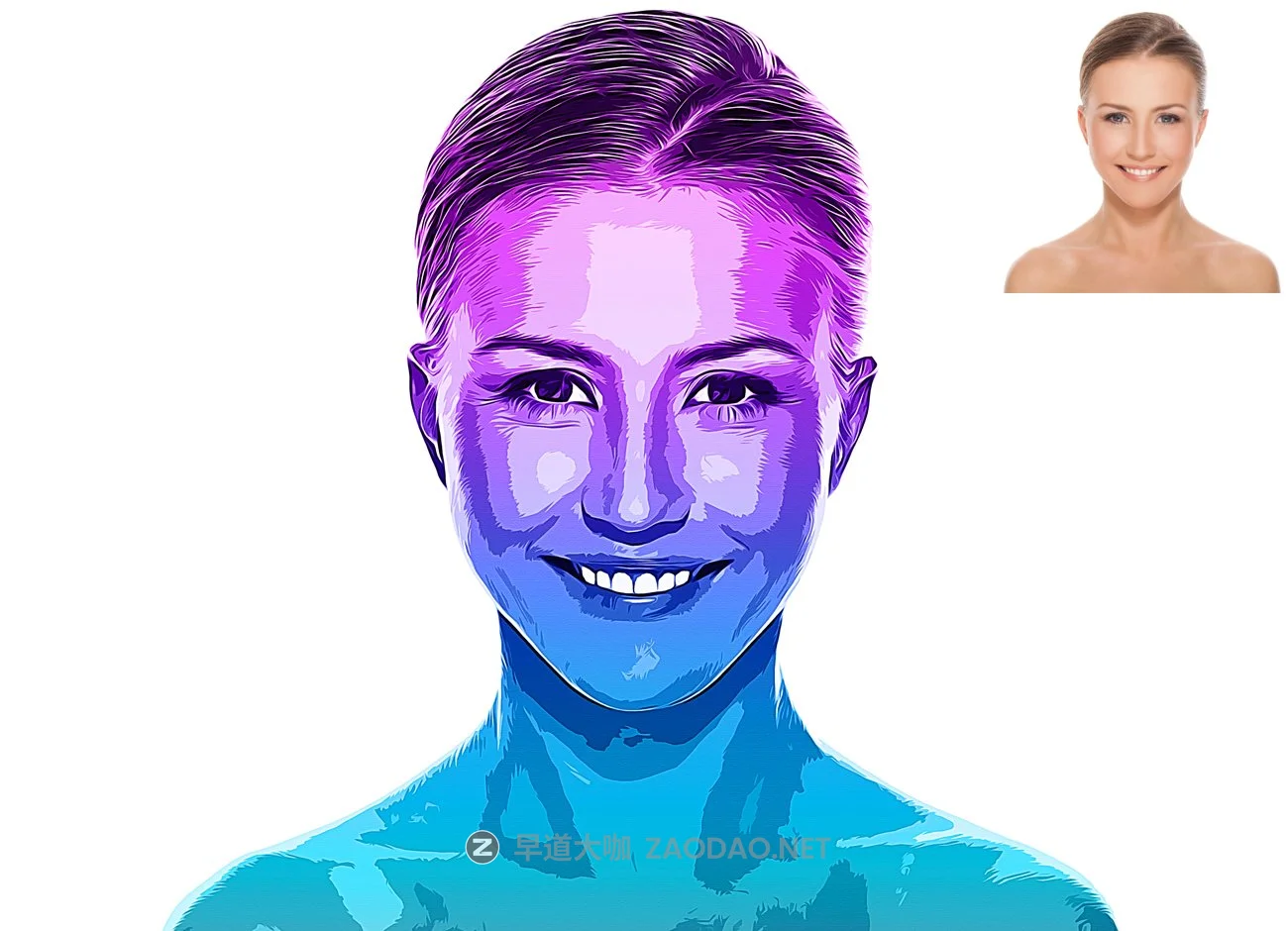 10种颜色油画效果人像后期处理特效PS动作模板 Vexel Art Portrait Photoshop Action插图7 10种颜色油画效果人像后期处理特效PS动作模板 Vexel Art Portrait Photoshop Action插图7