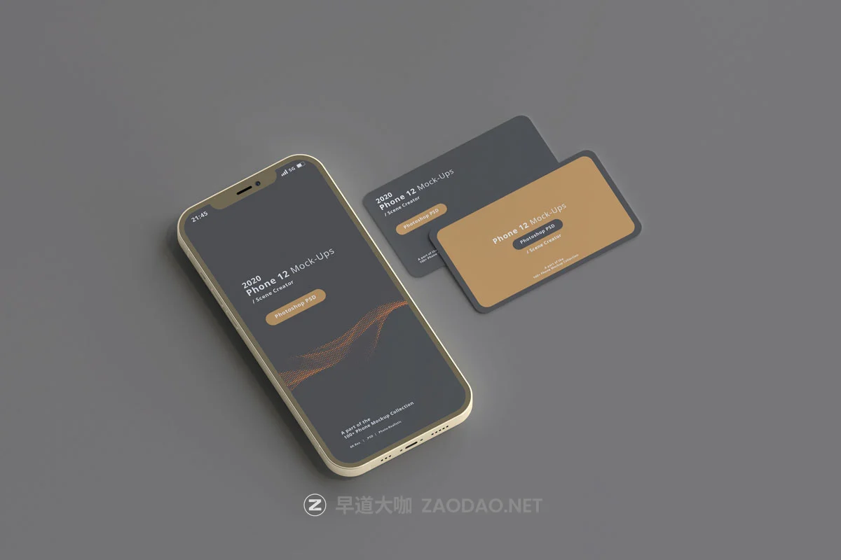 12款带名片苹果手机iPhone 12屏幕演示样机 2020 Smart Phone 12 Mockups With Business Cards插图 12款带名片苹果手机iPhone 12屏幕演示样机 2020 Smart Phone 12 Mockups With Business Cards插图