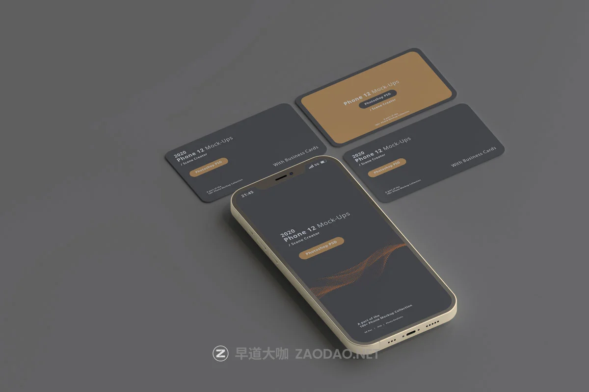 12款带名片苹果手机iPhone 12屏幕演示样机 2020 Smart Phone 12 Mockups With Business Cards插图11 12款带名片苹果手机iPhone 12屏幕演示样机 2020 Smart Phone 12 Mockups With Business Cards插图11