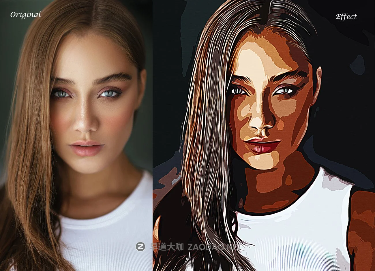 10种颜色油画效果人像后期处理特效PS动作模板 Vexel Art Portrait Photoshop Action插图8 10种颜色油画效果人像后期处理特效PS动作模板 Vexel Art Portrait Photoshop Action插图8