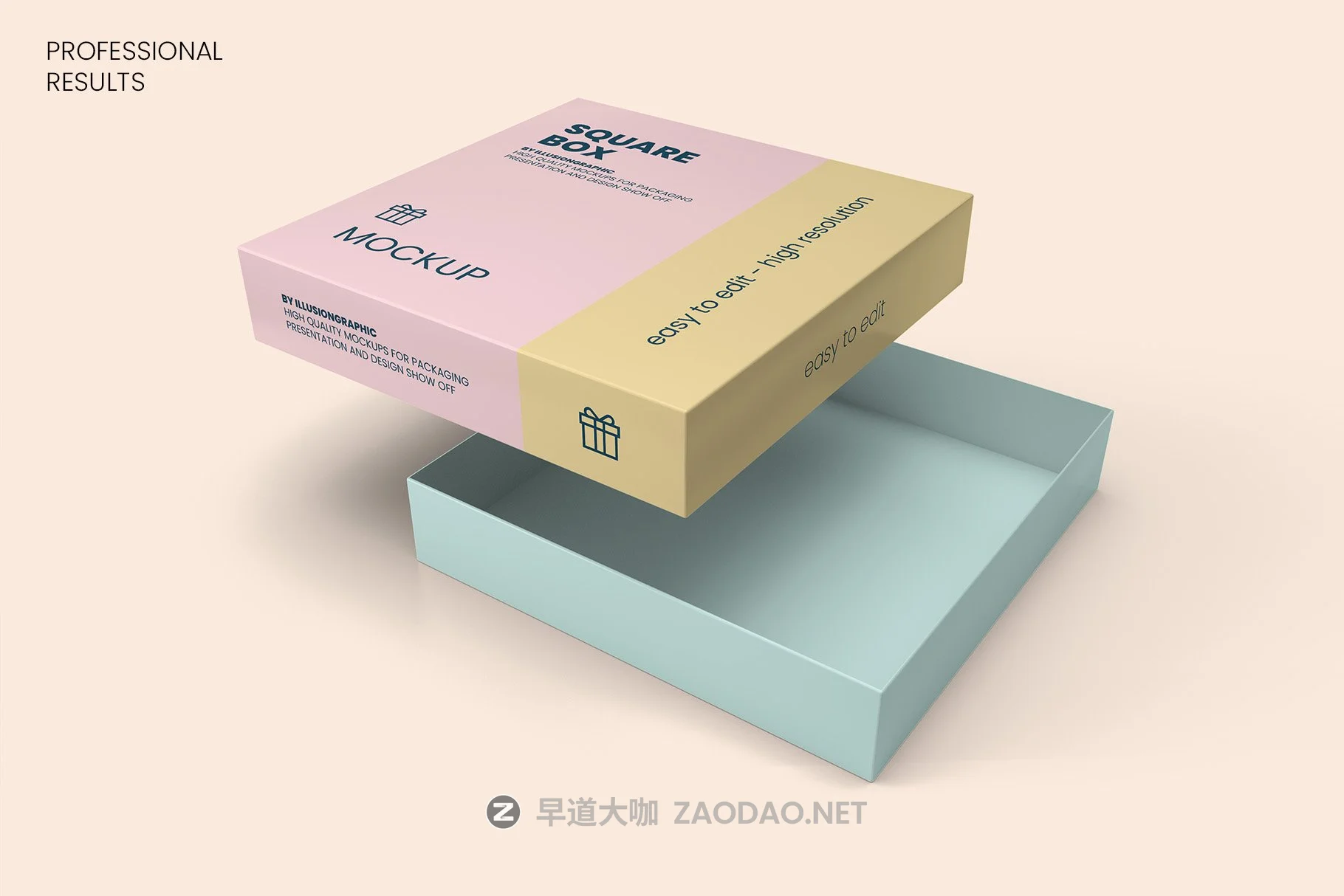 10个方形带盖产品包装纸盒设计贴图样机模板 Square Box with Lid Mockups 10 Views插图8 10个方形带盖产品包装纸盒设计贴图样机模板 Square Box with Lid Mockups 10 Views插图8