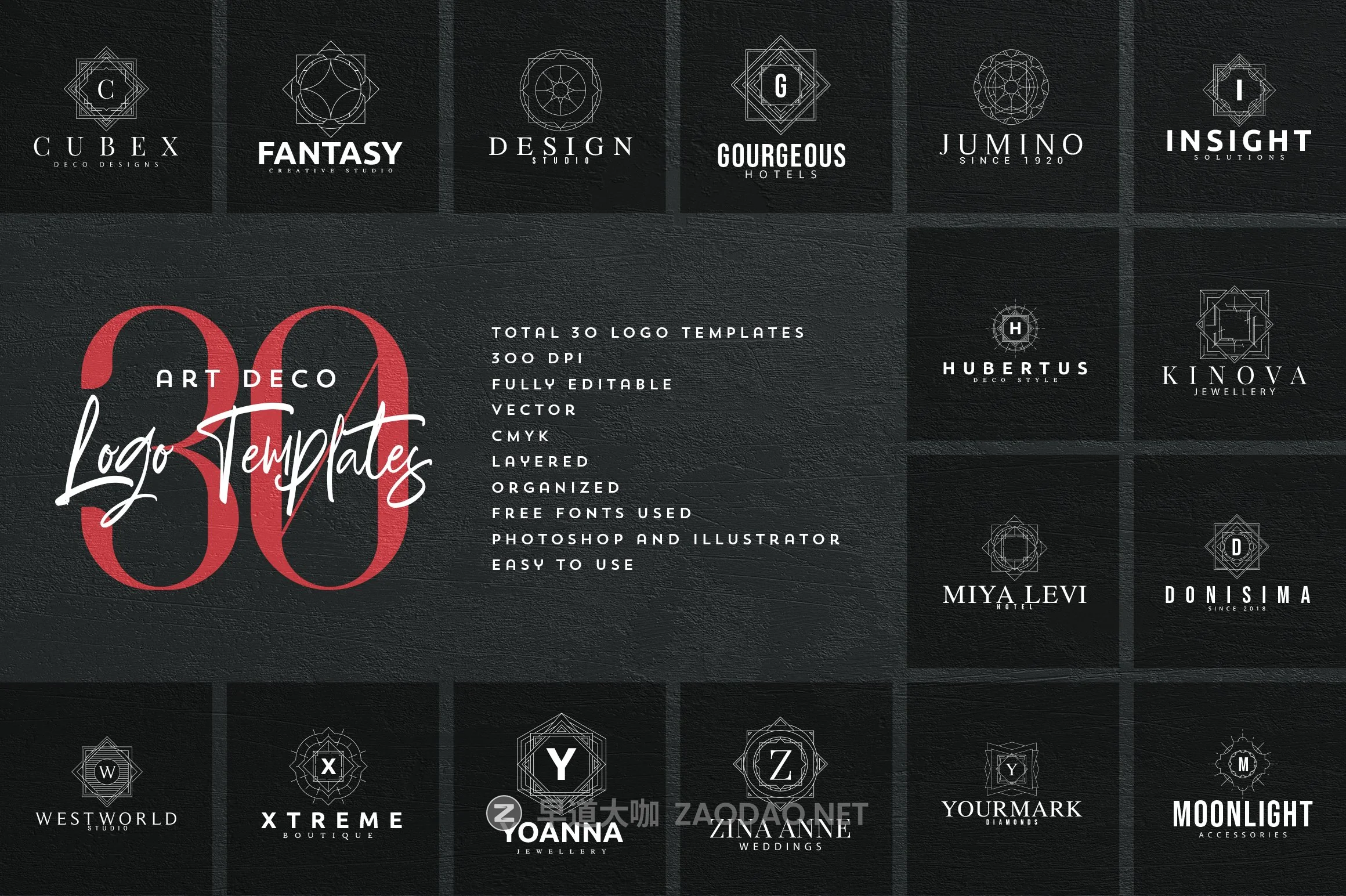 600+徽标标志LOGO设计矢量模板素材 Mega Bundle – 600 Logo Templates插图8 600+徽标标志LOGO设计矢量模板素材 Mega Bundle – 600 Logo Templates插图8