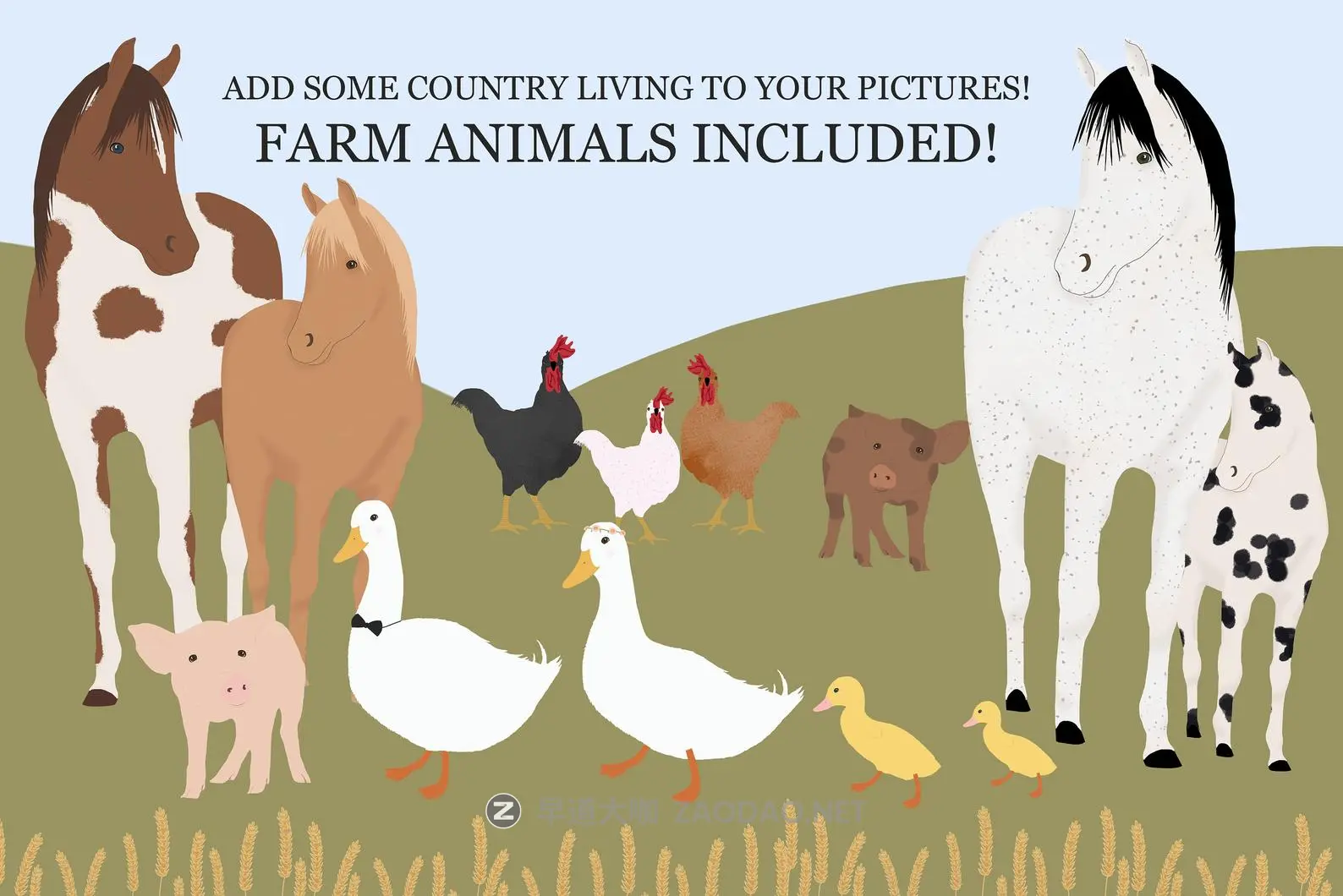 时尚创意家庭人物手绘剪贴画PS设计素材 Family Creator People Portrait插图9 时尚创意家庭人物手绘剪贴画PS设计素材 Family Creator People Portrait插图9