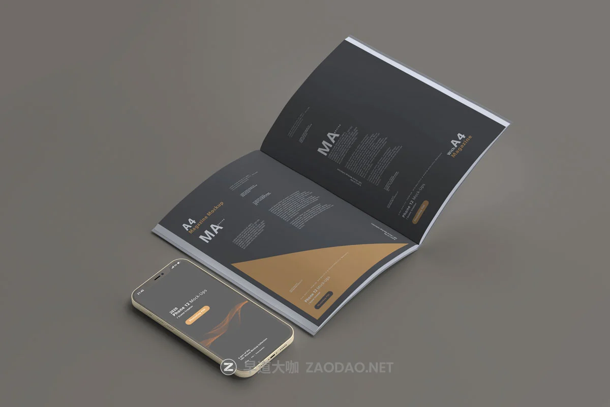 10款带杂志封面苹果手机iPhone 12屏幕演示样机模板 2020 Smart Phone 12 Mockups with Magazine Covers插图4 10款带杂志封面苹果手机iPhone 12屏幕演示样机模板 2020 Smart Phone 12 Mockups with Magazine Covers插图4